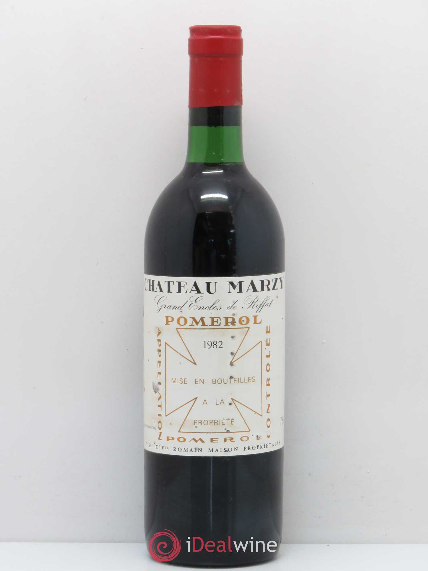 Pomerol Château Marzy - Grand Enclos de Riffat 1982 - Lot de 1 bouteille - 0