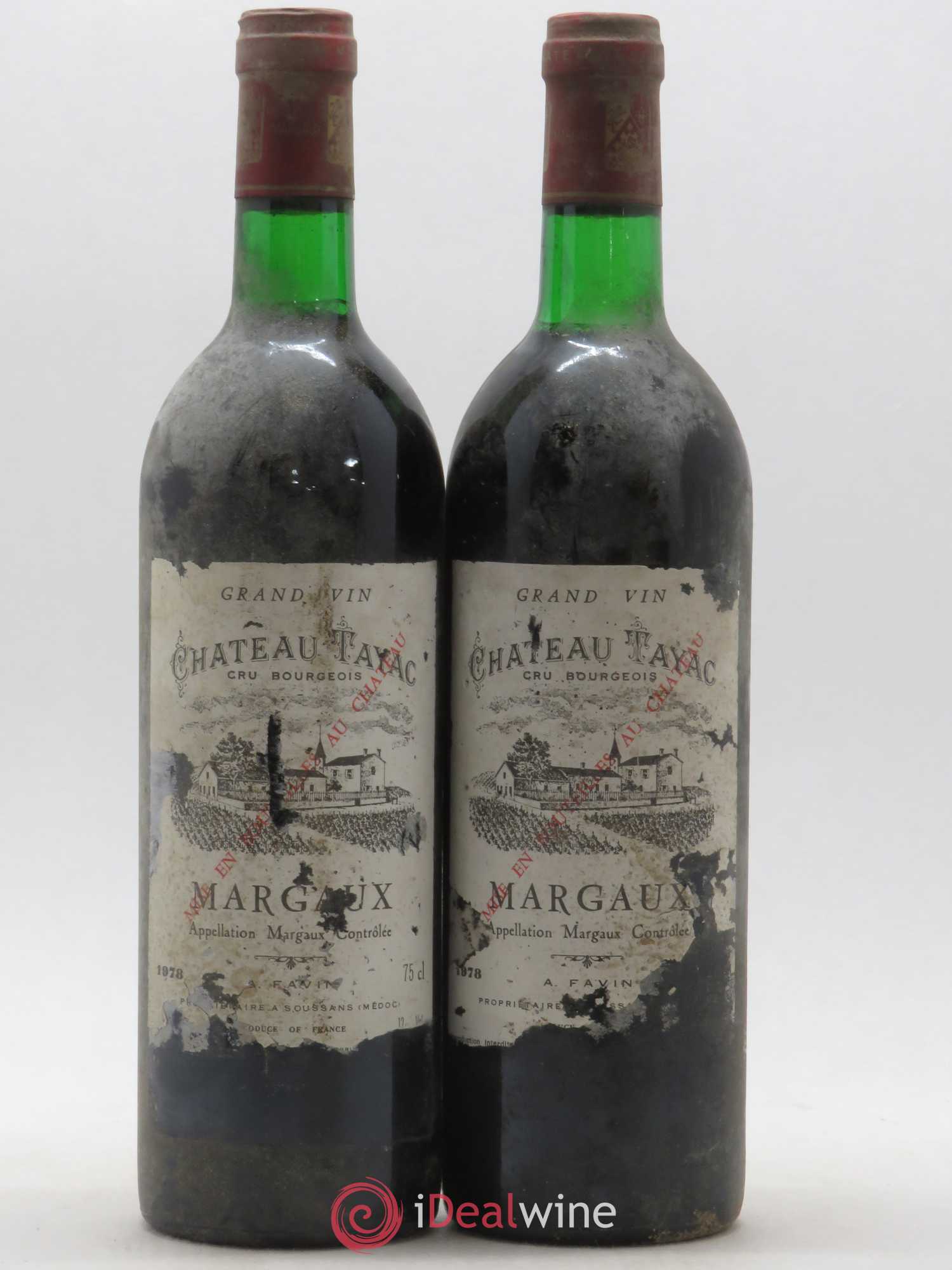 Château Tayac Cru Bourgeois 1978 - Lot de 2 bouteilles - 0