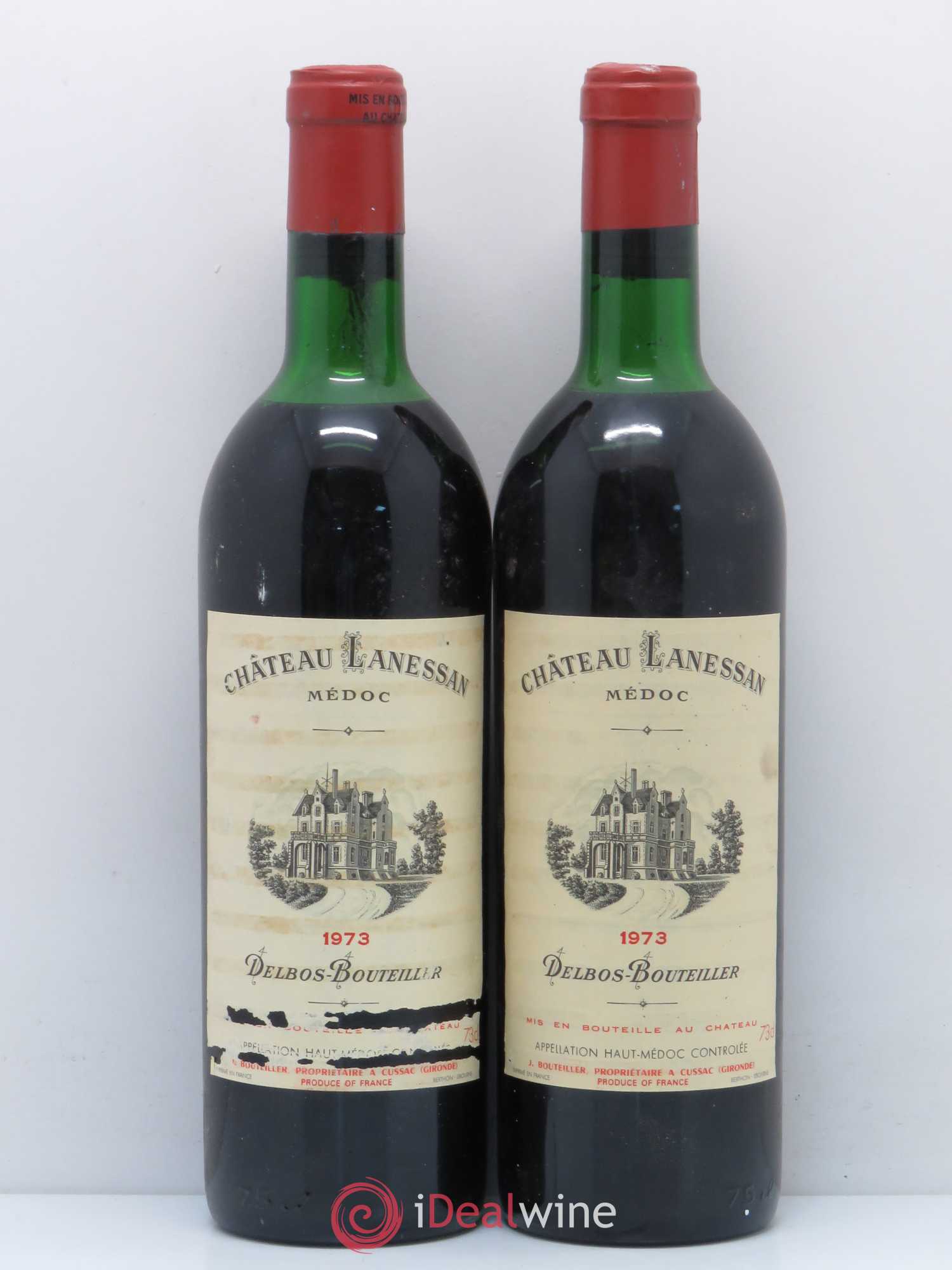 Château Lanessan Cru Bourgeois 1973 - Lot de 2 bouteilles - 0