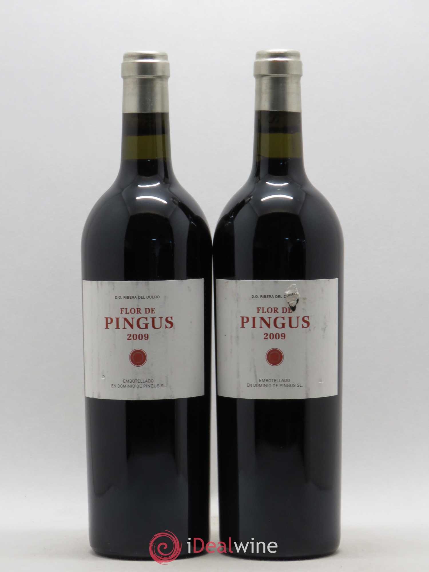 Ribera Del Duero Flor de Pingus Dominio de Pingus - Peter Sisseck (sans prix de réserve) 2009 - Lot de 2 bouteilles - 0