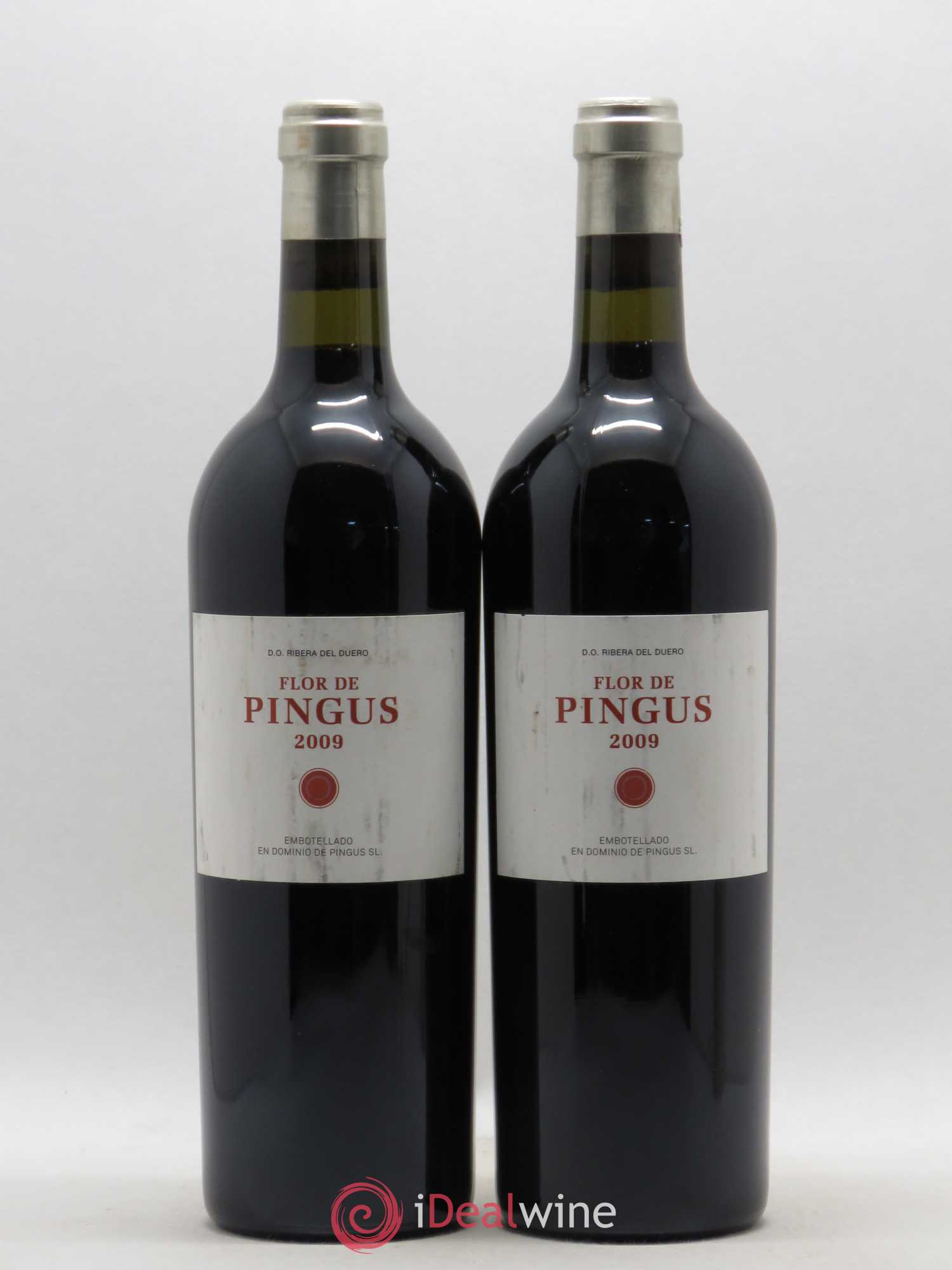 Ribera Del Duero Flor de Pingus Dominio de Pingus - Peter Sisseck (sans prix de réserve) 2009 - Lot de 2 bouteilles - 0