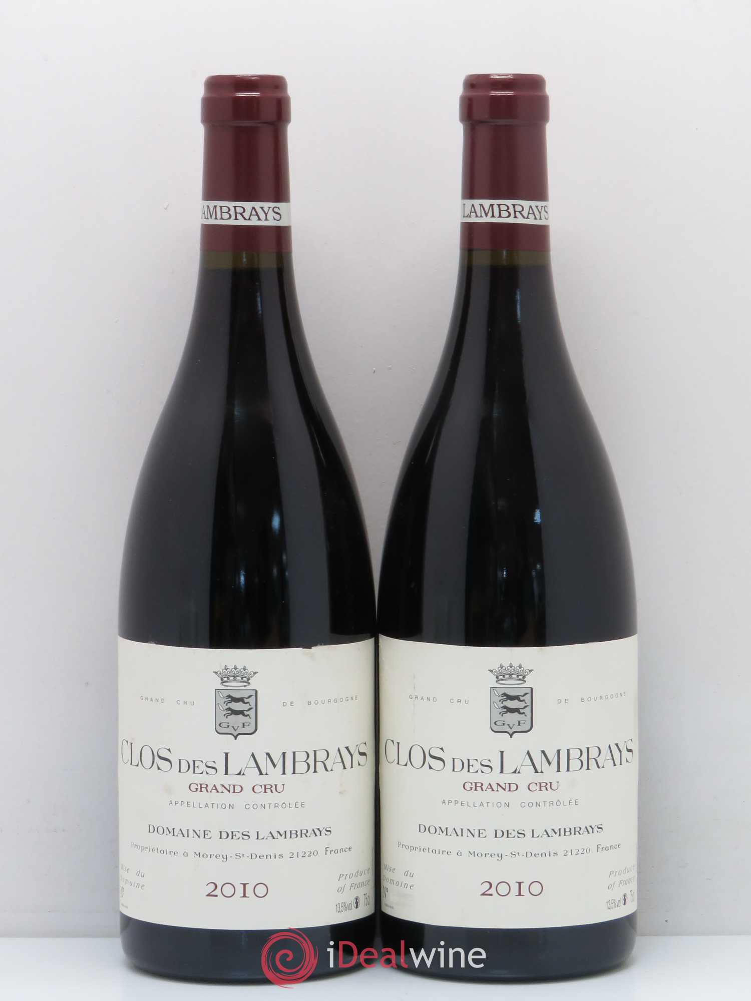 Clos des Lambrays Grand Cru Domaine des Lambrays 2010 - Lot de 2 bouteilles - 0
