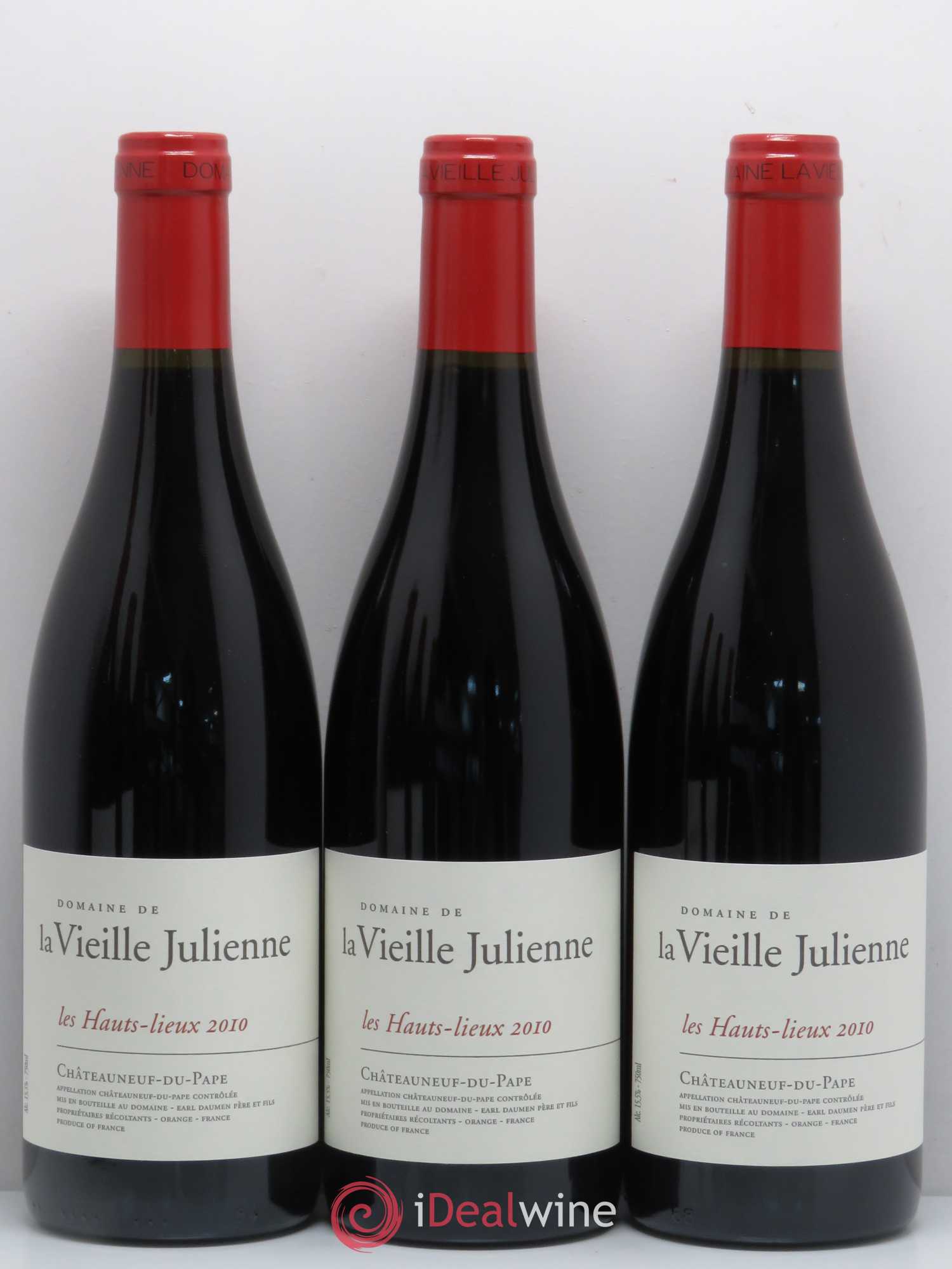 Châteauneuf-du-Pape Vieille Julienne (Domaine de la) Les Hauts Lieux Jean-Paul Daumen 2010 - Lot de 6 bouteilles - 2