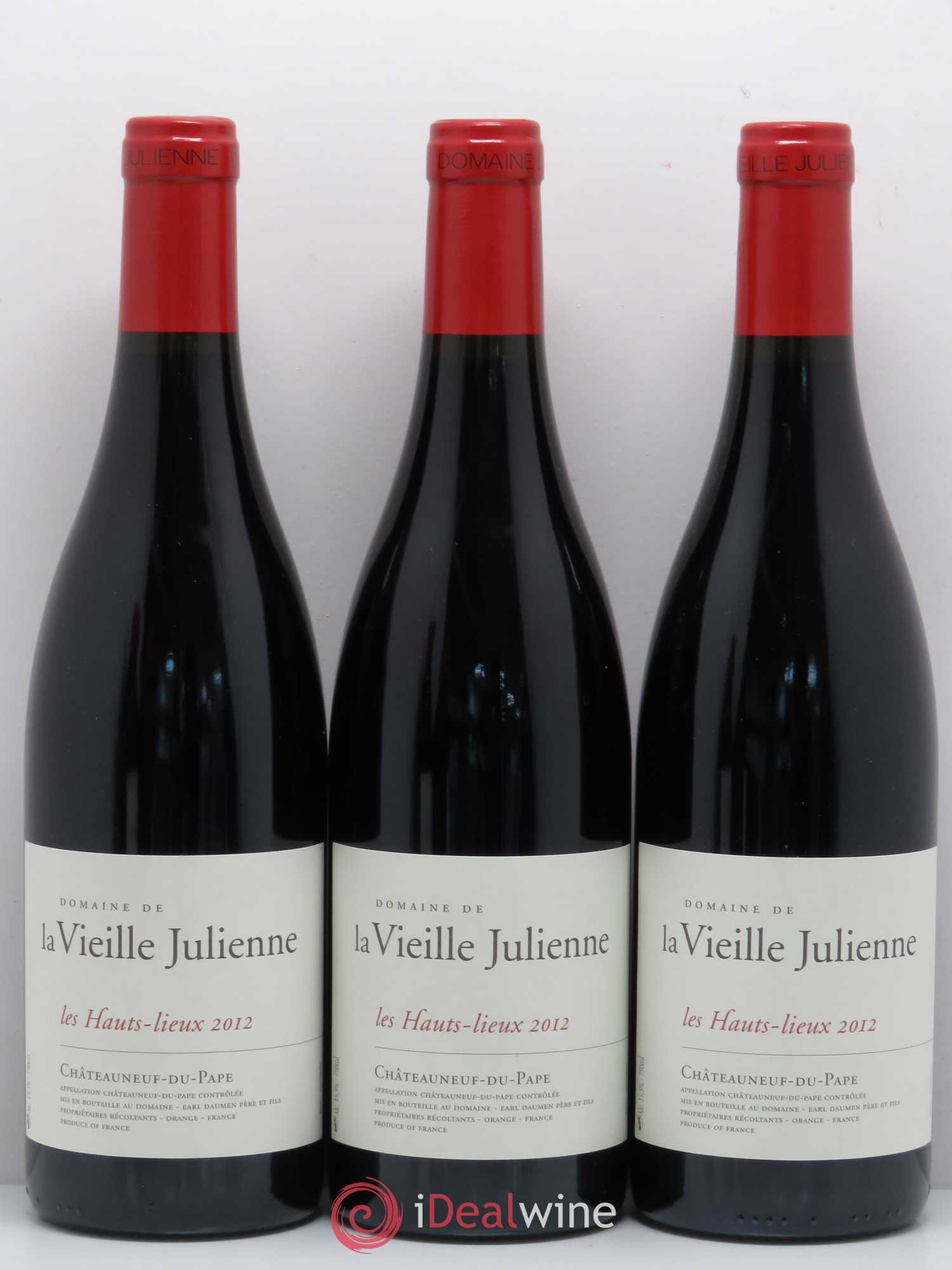 Châteauneuf-du-Pape Vieille Julienne (Domaine de la) Les Hauts Lieux Jean-Paul Daumen 2012 - Lot de 6 bouteilles - 1