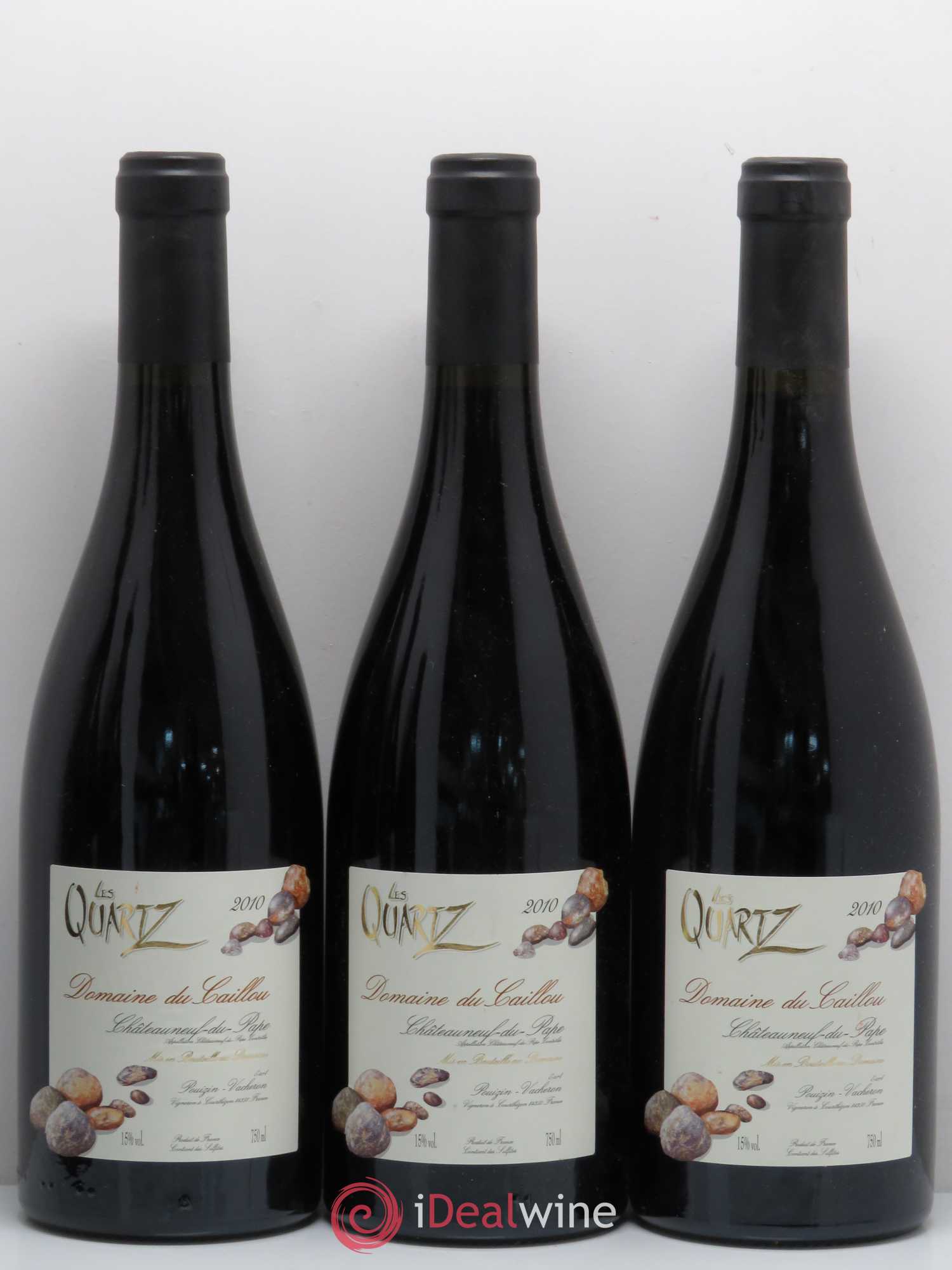 Châteauneuf-du-Pape Les Quartz Clos du Caillou 2010 - Lot de 5 bouteilles - 1
