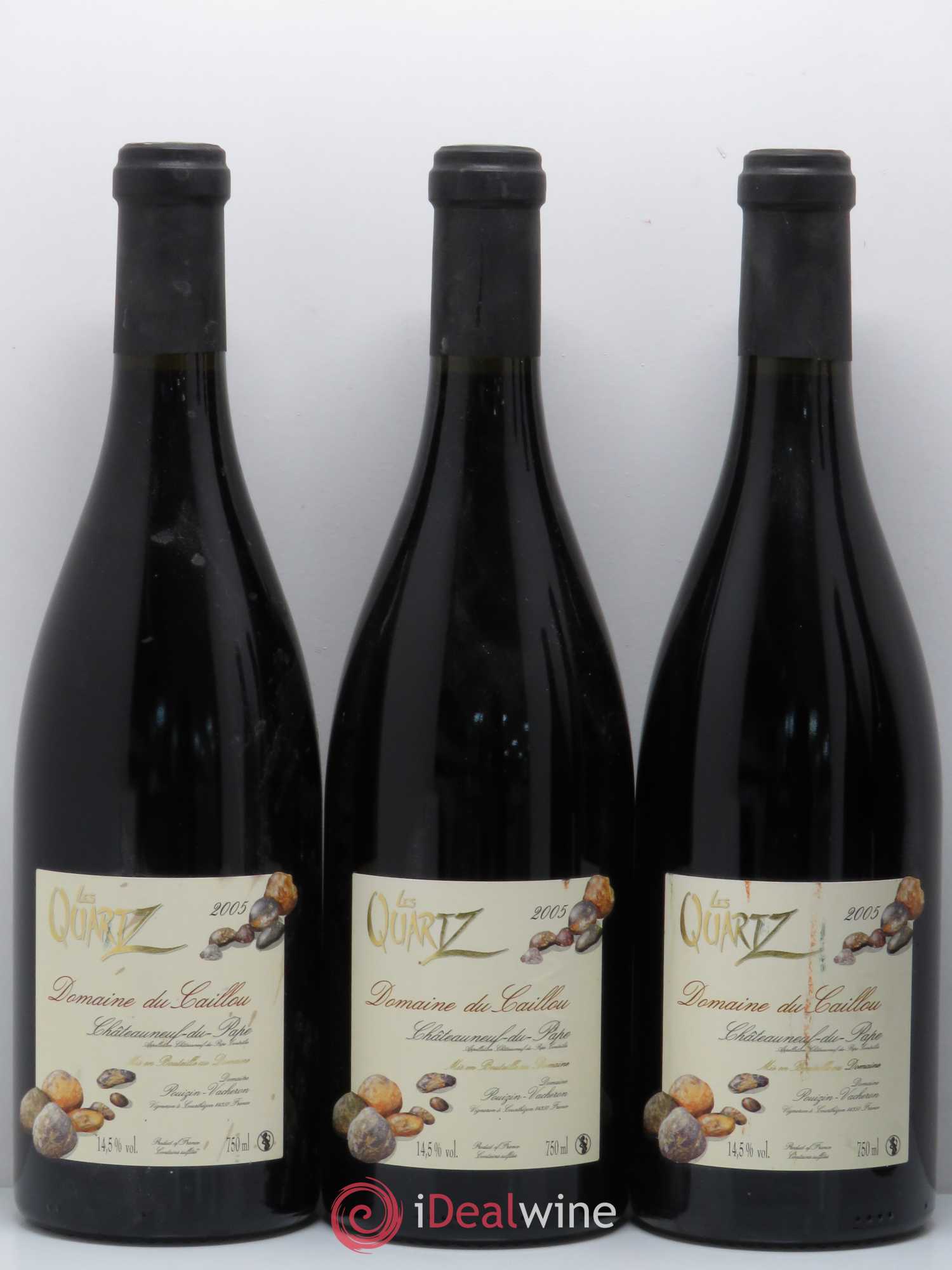 Châteauneuf-du-Pape Les Quartz Clos du Caillou 2005 - Lot de 5 bouteilles - 1