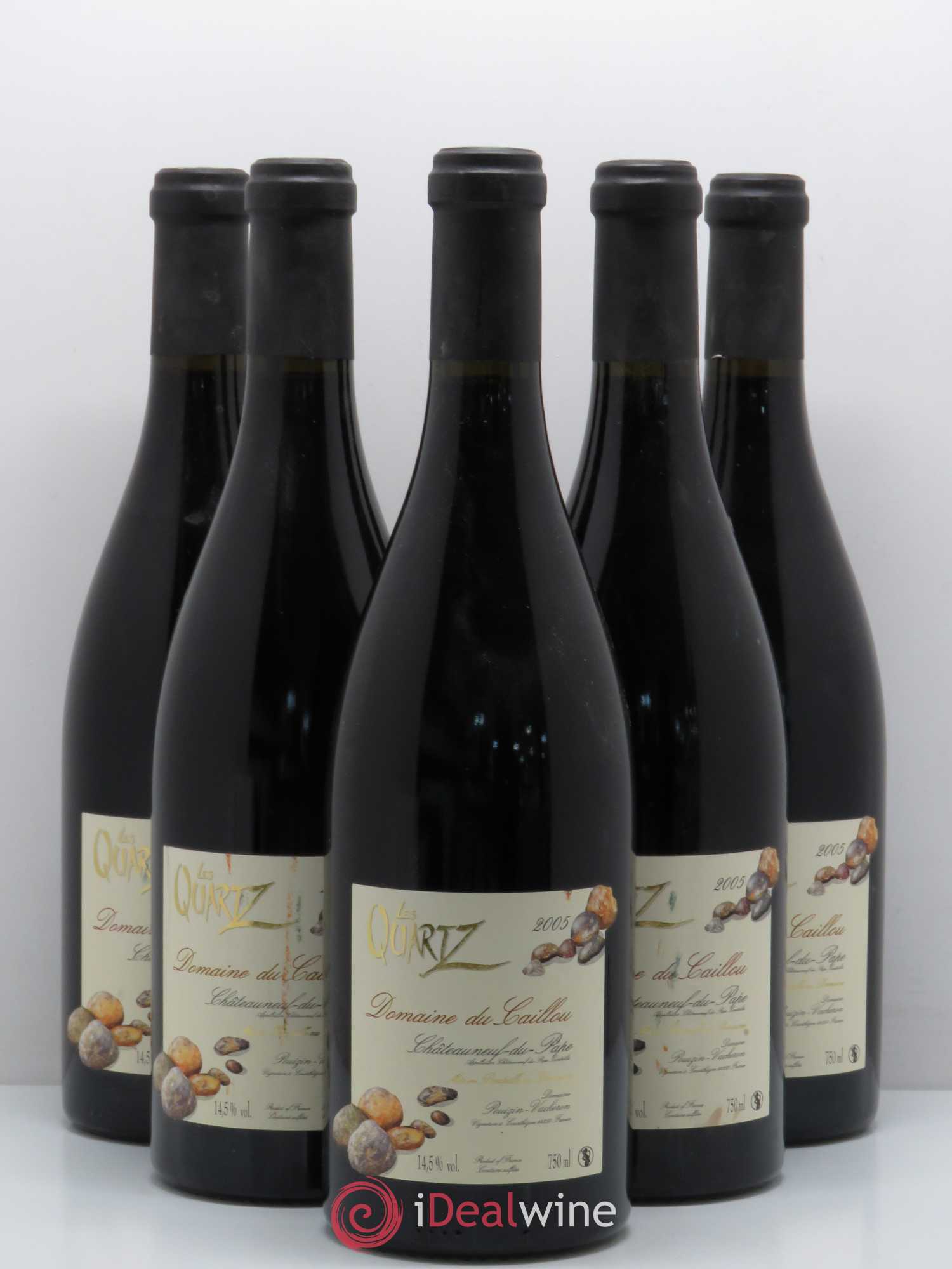 Châteauneuf-du-Pape Les Quartz Clos du Caillou 2005 - Lot de 5 bouteilles - 0