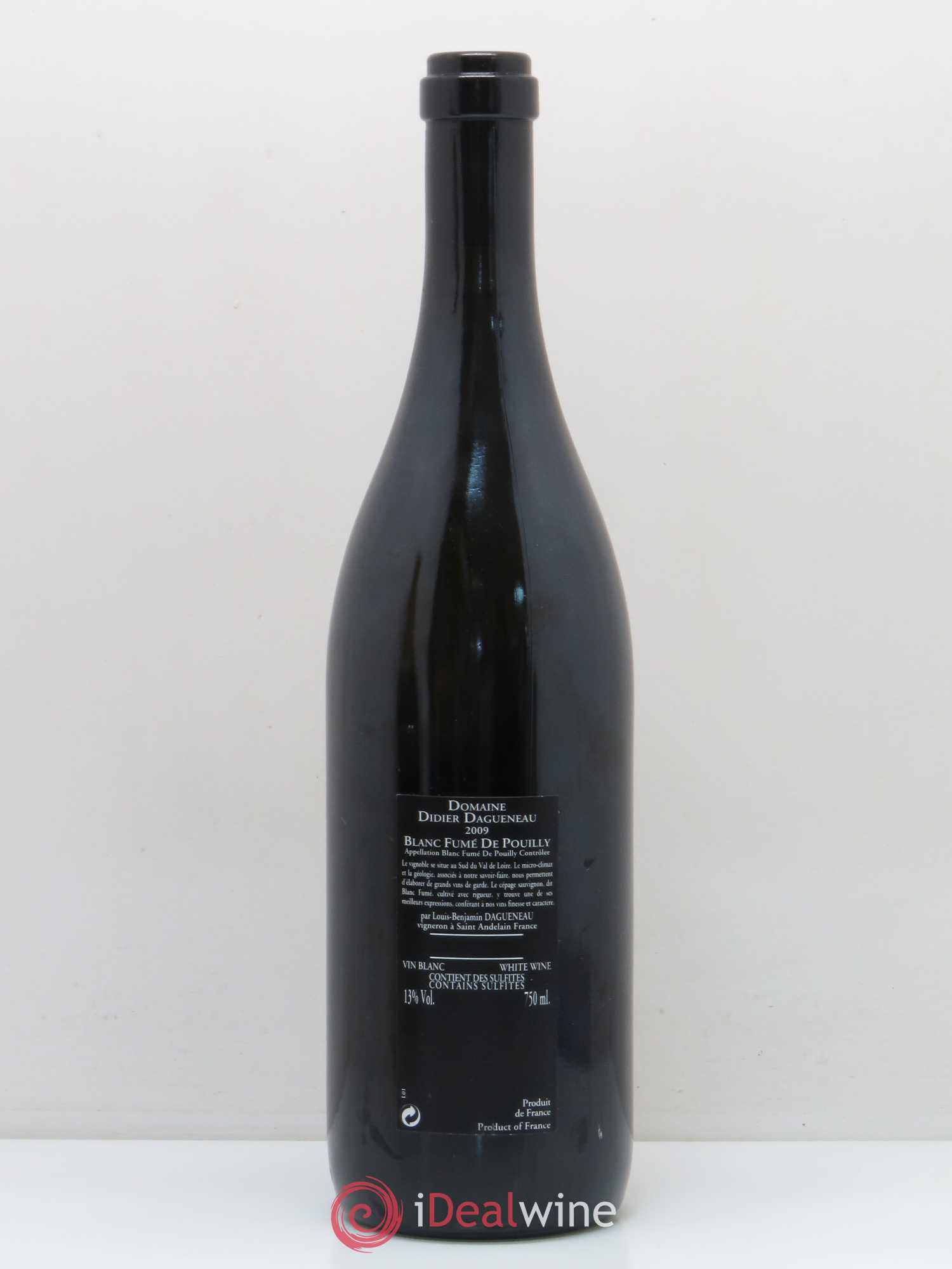 Vin de France (anciennement Pouilly-Fumé) Silex Dagueneau (Domaine Didier - Louis-Benjamin) 2009 - Lot de 1 bouteille - 1