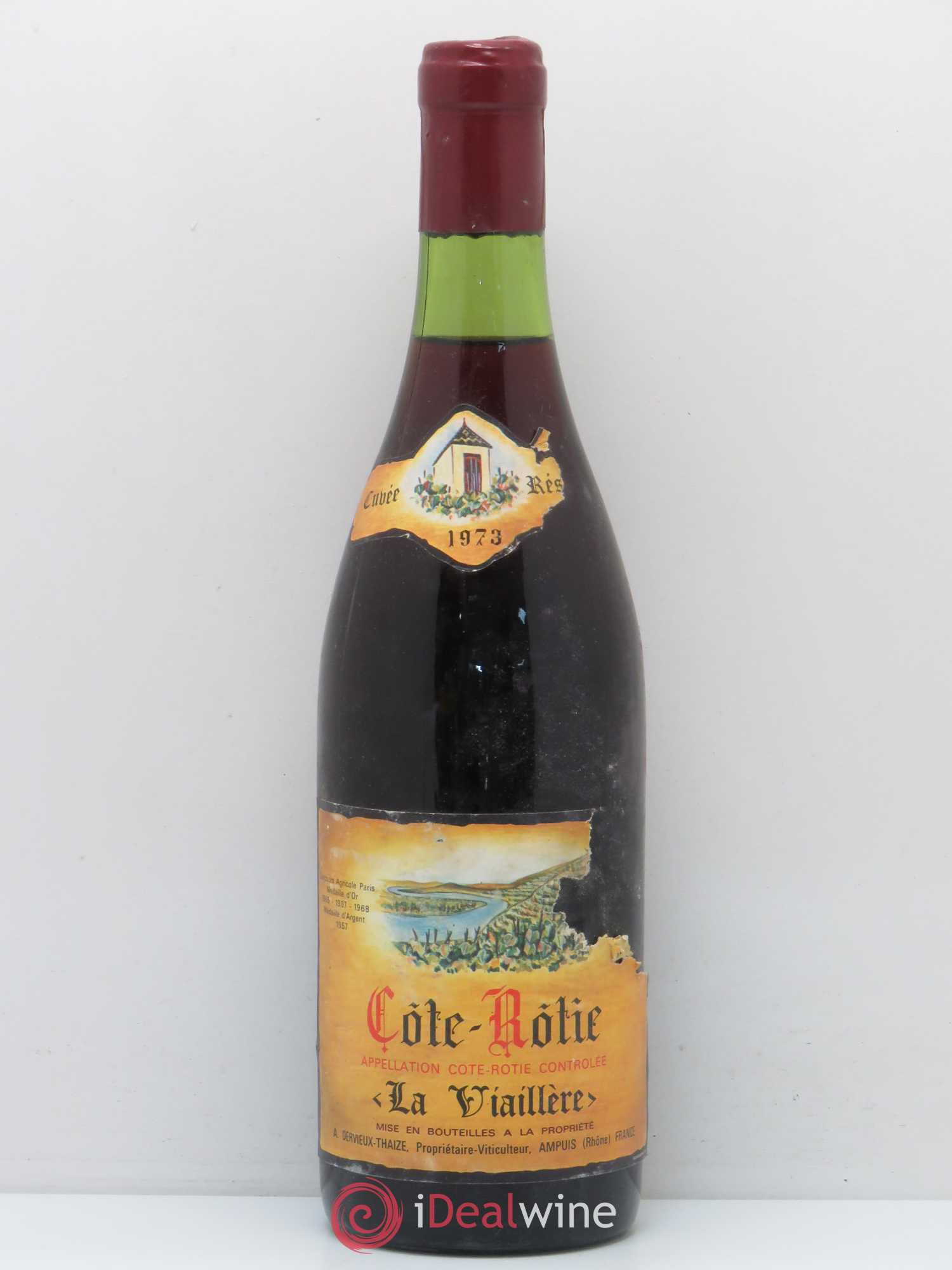 Côte-Rôtie La Viaillere Dervieux Thaize 1973 - Lot de 1 bouteille - 0