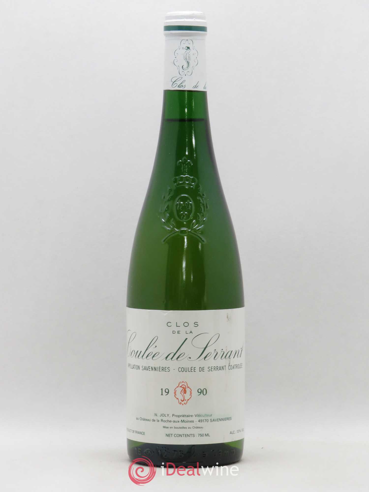 Savennières Clos de la Coulée de Serrant Vignobles de la Coulée de Serrant - Nicolas Joly 1990 - Lot de 1 bouteille - 0