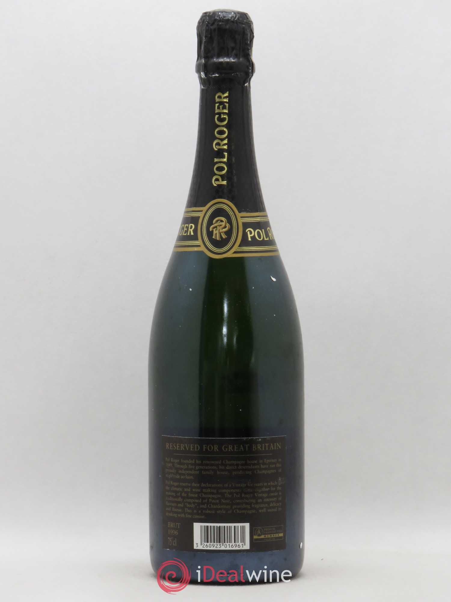 Brut Réserve Pol Roger 1996 - Lotto di 1 bottiglia - 1