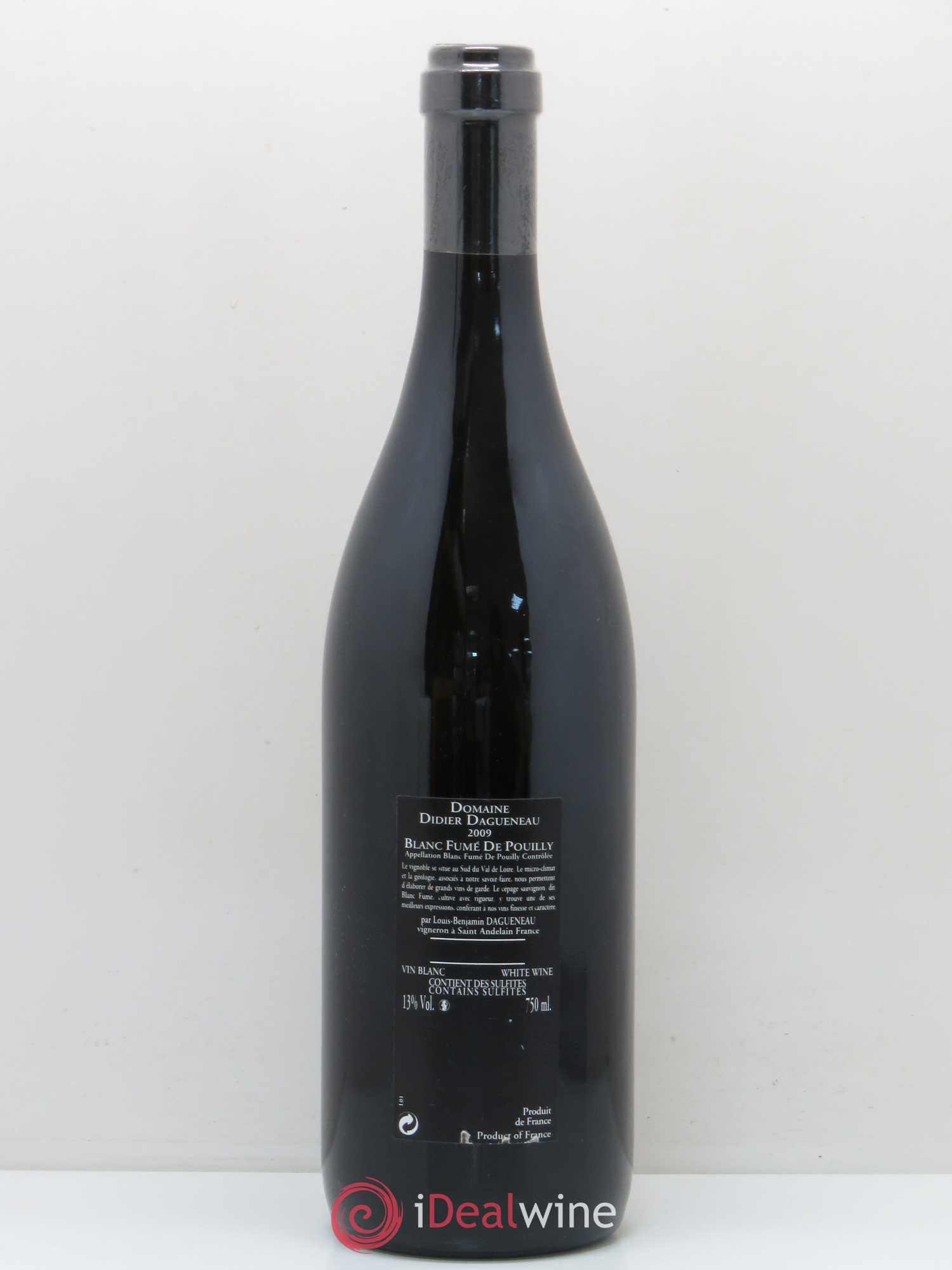Vin de France (anciennement Pouilly-Fumé) Silex Dagueneau (Domaine Didier - Louis-Benjamin) 2009 - Lot de 1 bouteille - 1