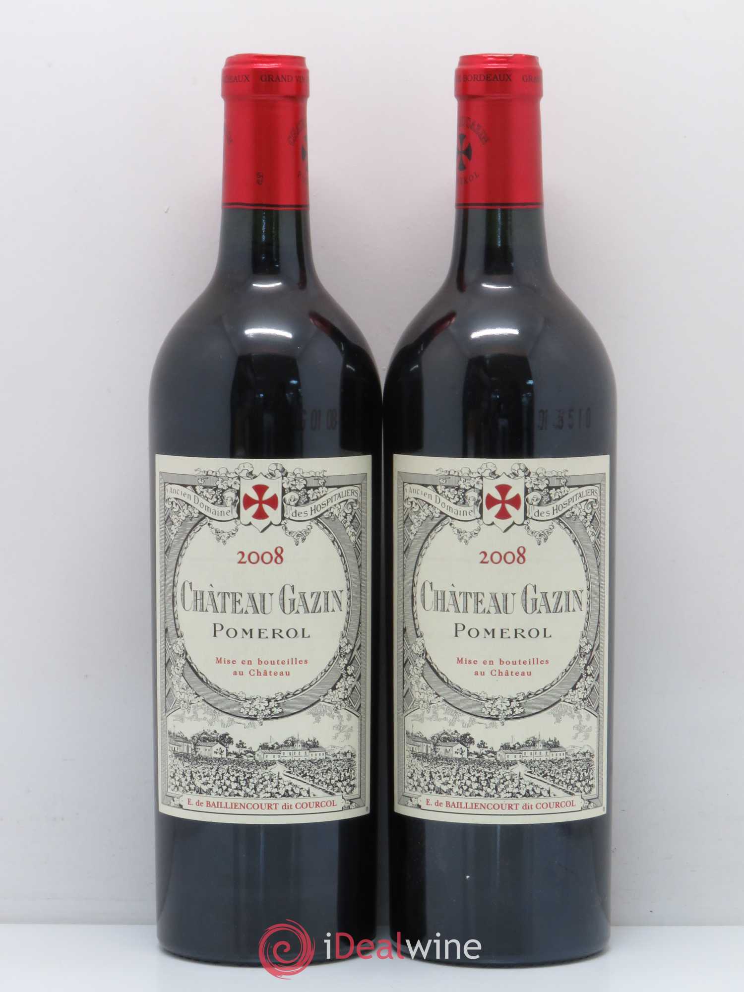 Château Gazin 2008 - Lot de 2 bouteilles - 0