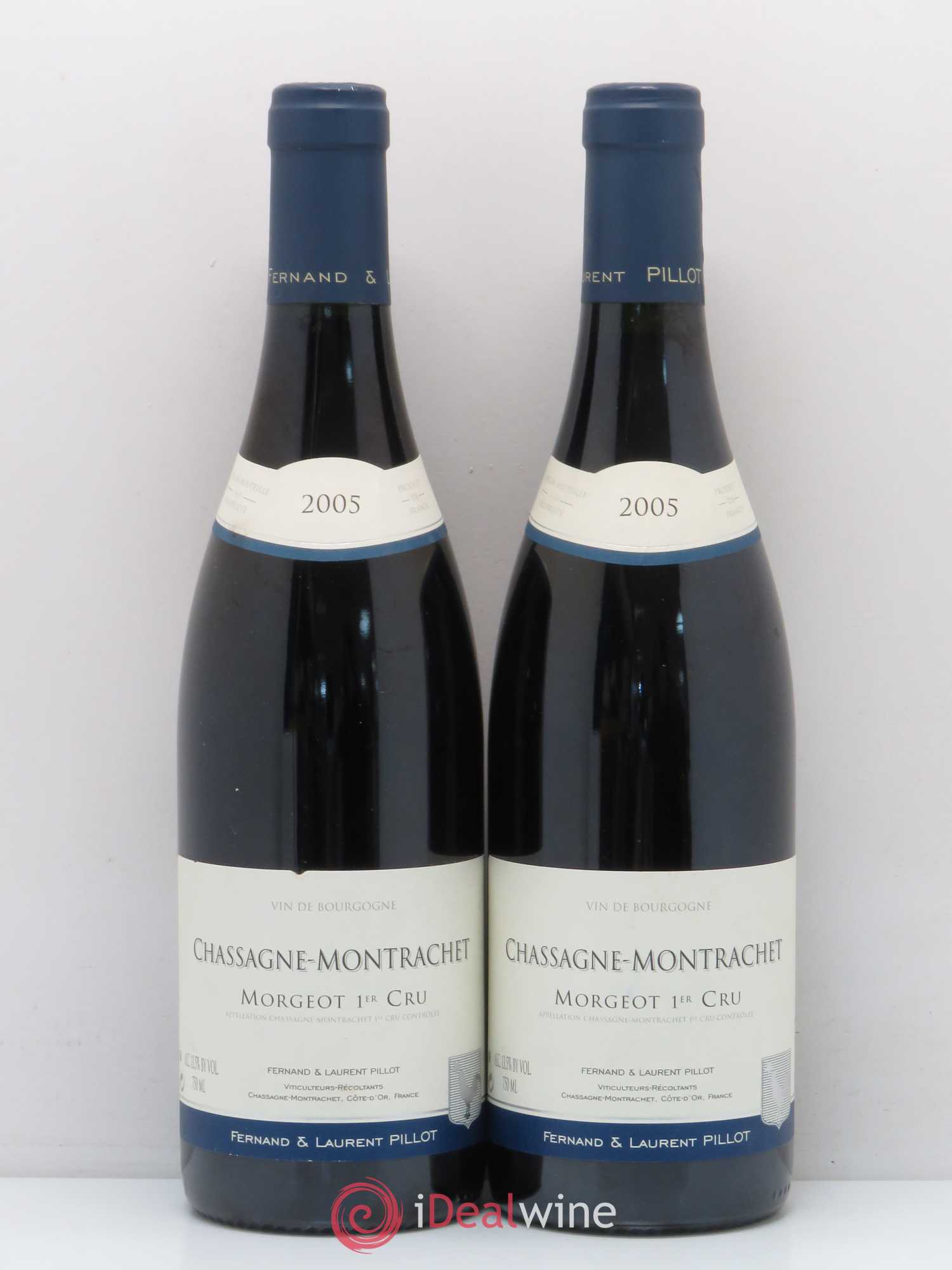 Chassagne-Montrachet 1er Cru Morgeot Fernand et Laurent Pillot (Domaine) 2005 - Lot de 2 bouteilles - 0
