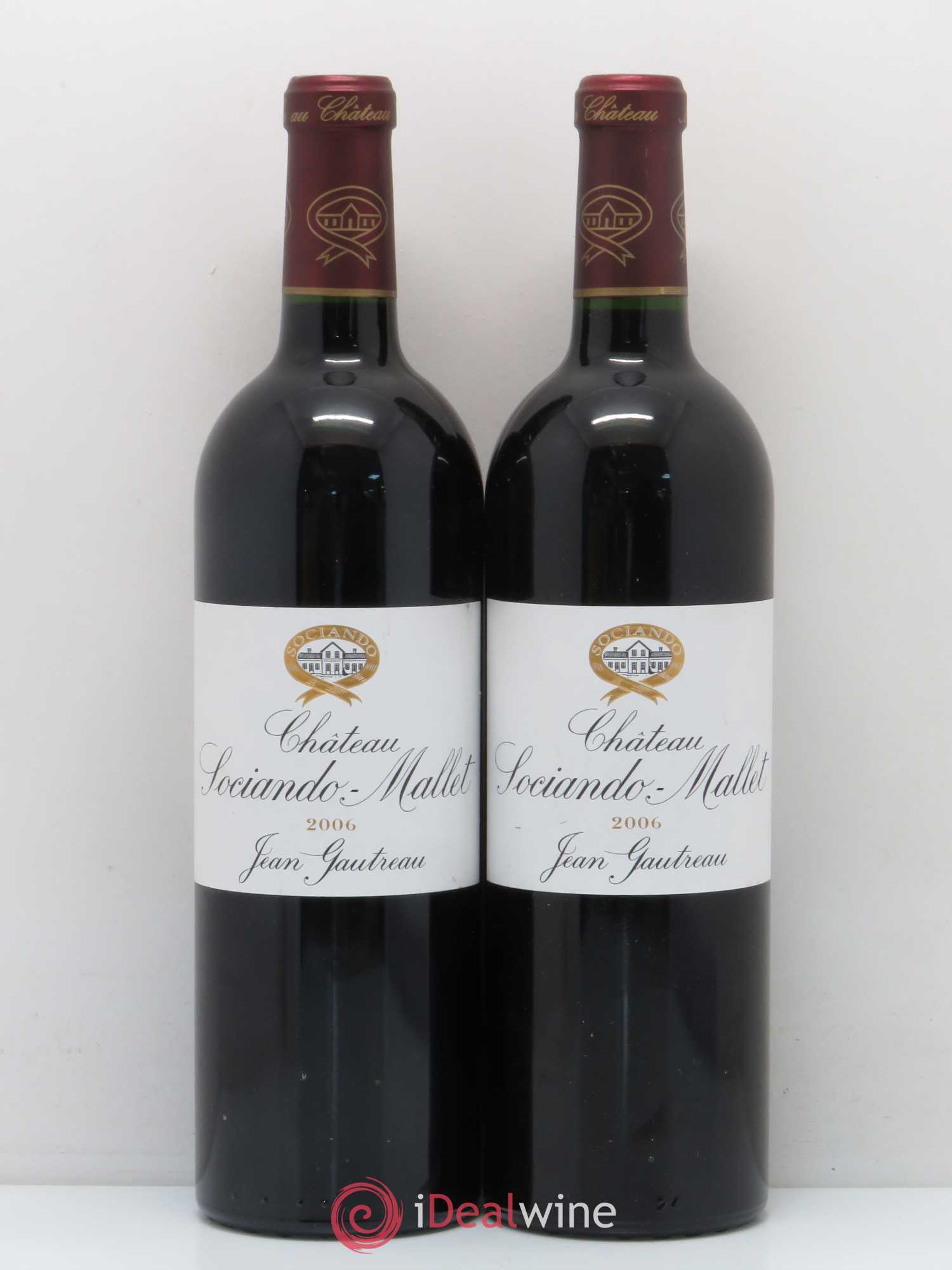 Château Sociando Mallet 2006 - Lot de 2 bouteilles - 0