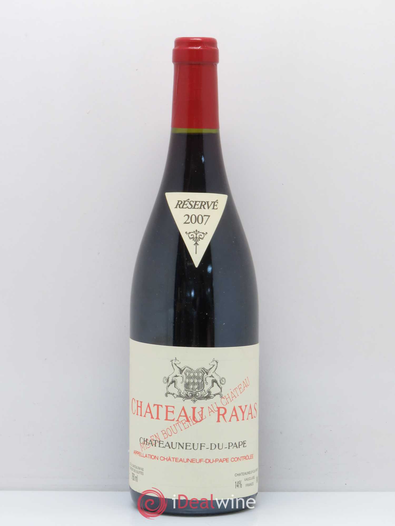 Châteauneuf-du-Pape Château Rayas Emmanuel Reynaud 2007 - Lot de 1 bouteille - 0
