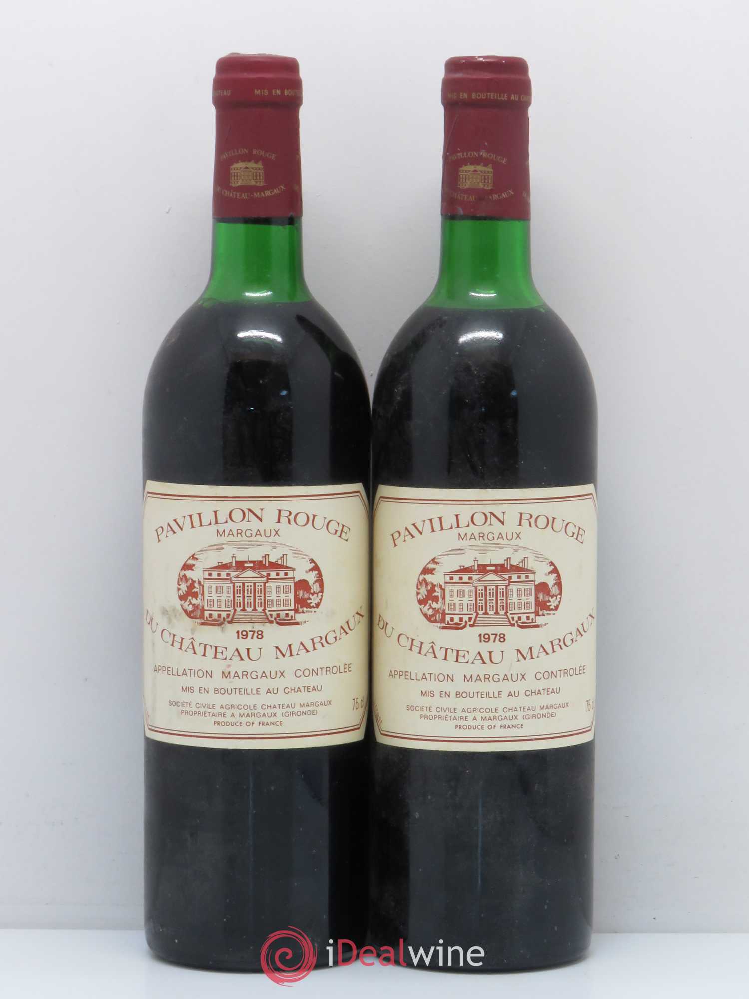 Pavillon Rouge du Château Margaux Second Vin 1978 - Lot de 2 bouteilles - 0