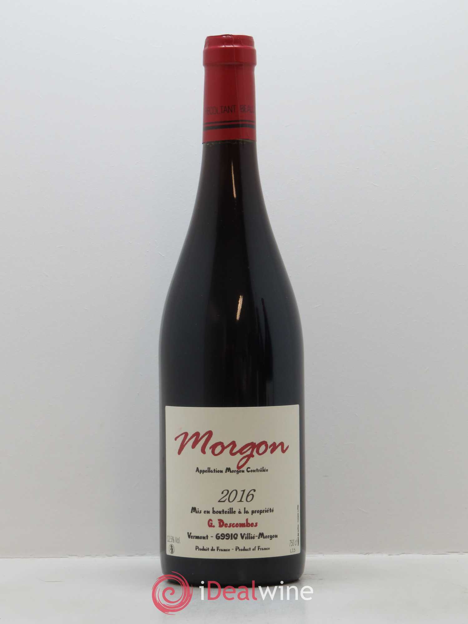 Morgon Georges Descombes (Domaine) 2016 - Lot de 1 bouteille - 0