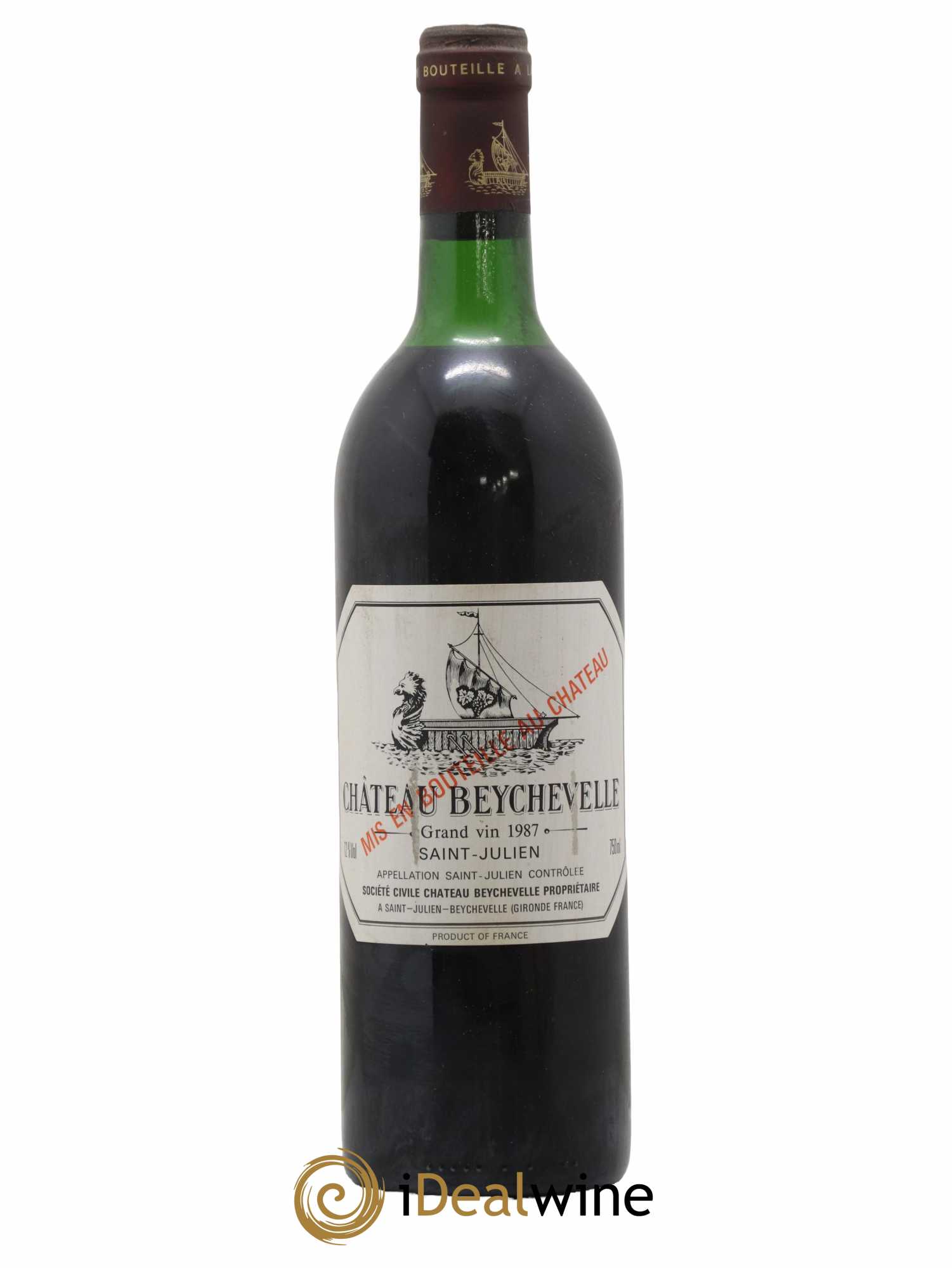 Château Beychevelle 4ème Grand Cru Classé 1987 - Lot de 1 bouteille - 0