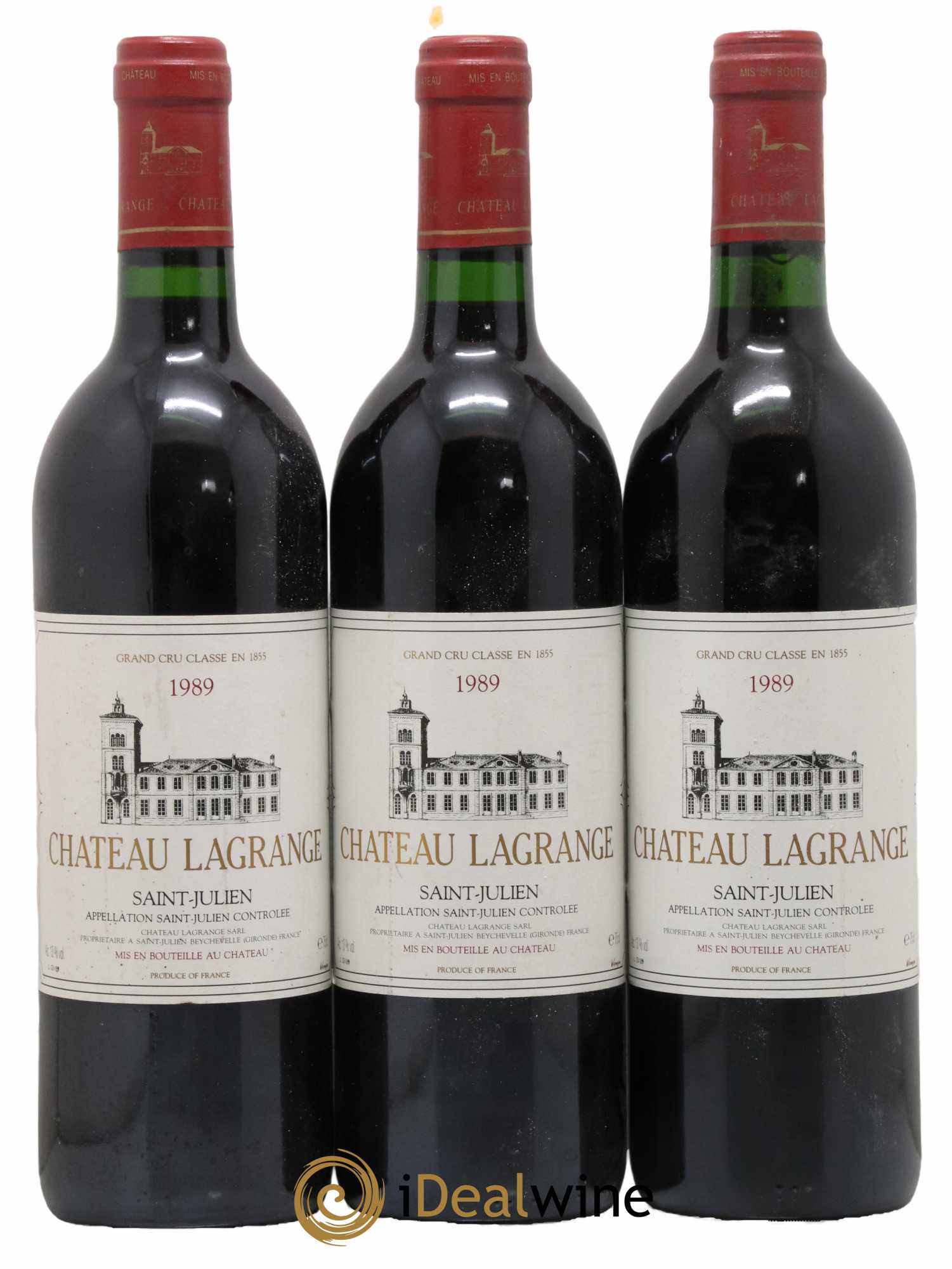 Château Lagrange 3ème Grand Cru Classé 1989 - Lot de 3 bouteilles - 0