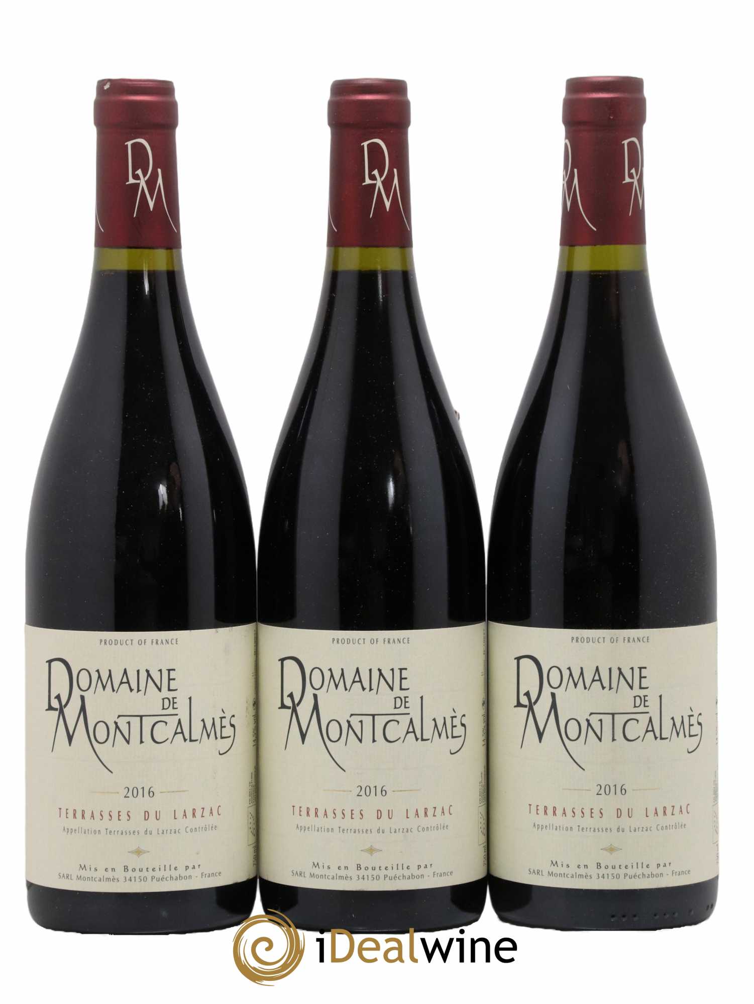 Terrasses du Larzac Domaine de Montcalmès Frédéric Pourtalié 2016 - Lot de 3 bouteilles - 0