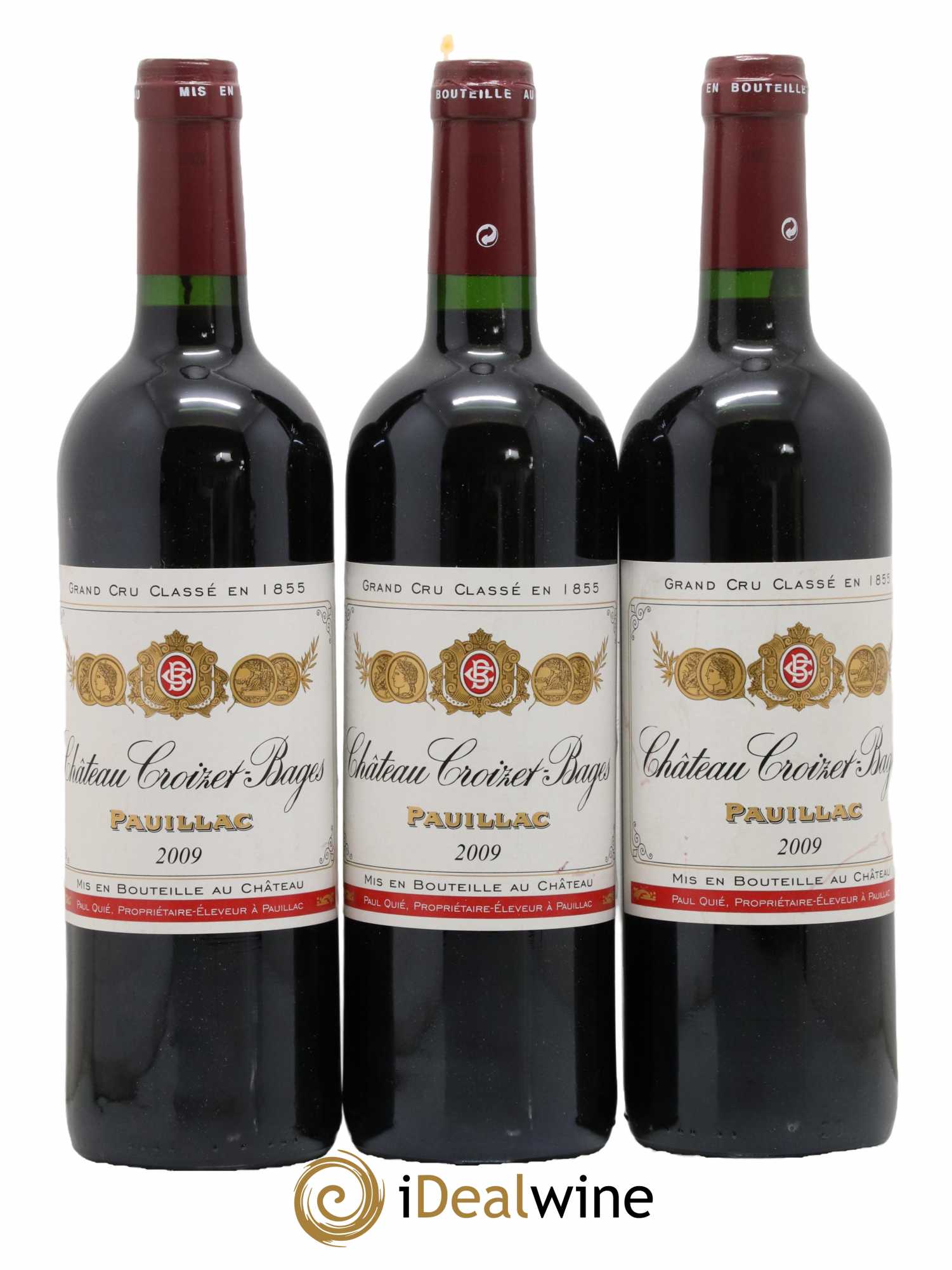 Château Croizet Bages 5ème Grand Cru Classé 2009 - Lot de 3 bouteilles - 0