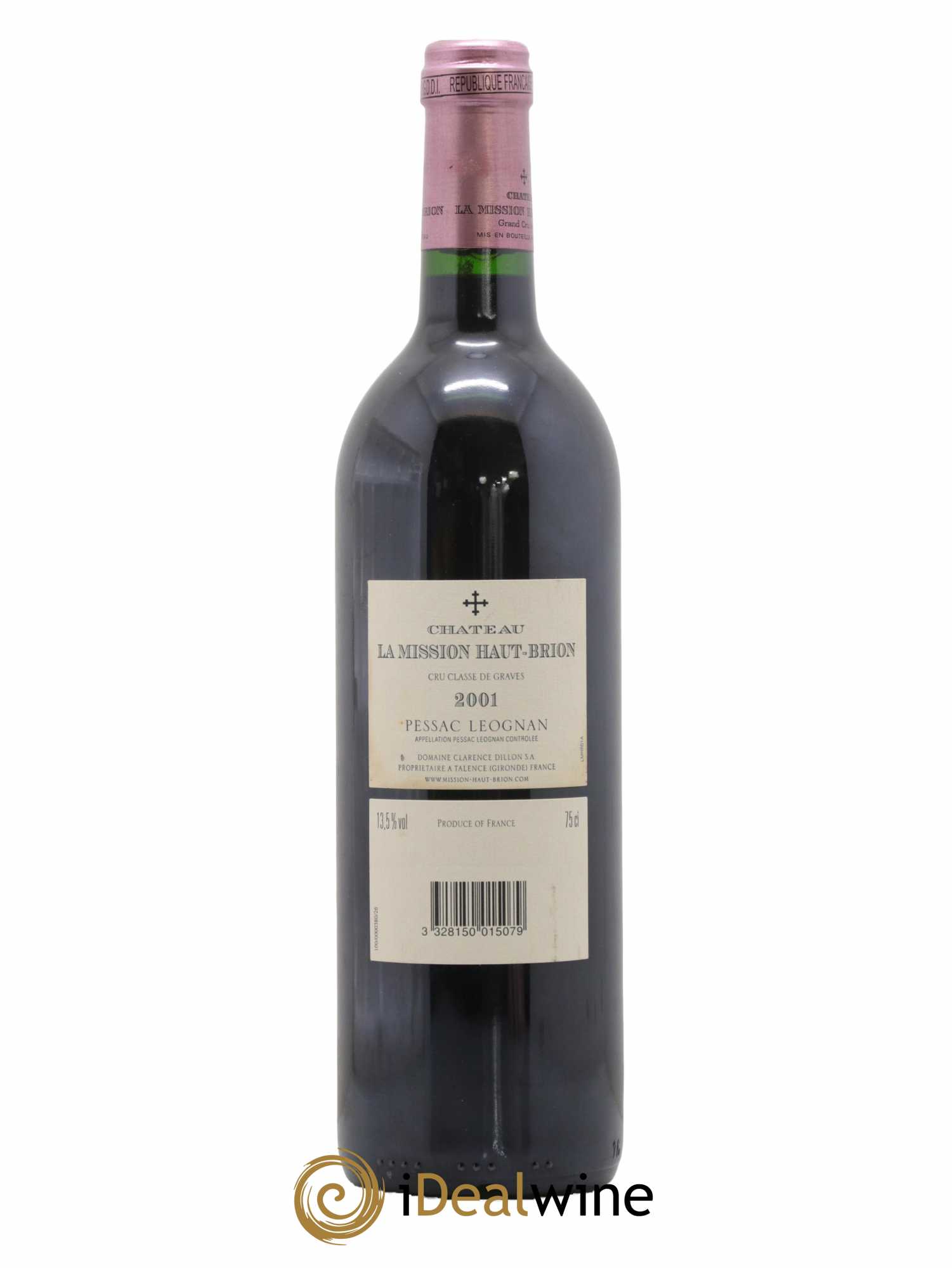 Château la Mission Haut-Brion Cru Classé de Graves 2001 - Lot de 1 bouteille - 1