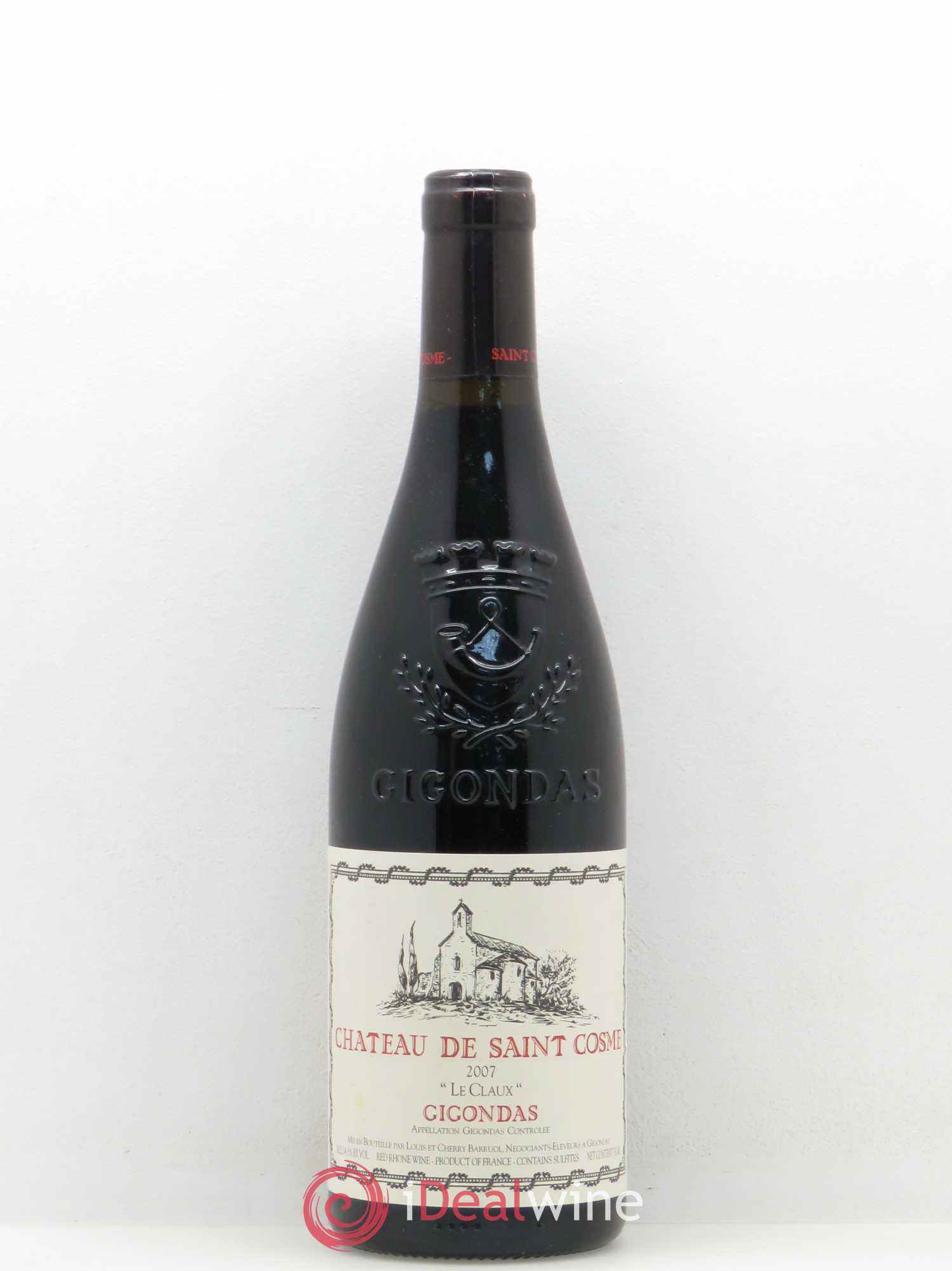 Gigondas Le Claux Saint Cosme 2007 - Lot de 1 bouteille - 0
