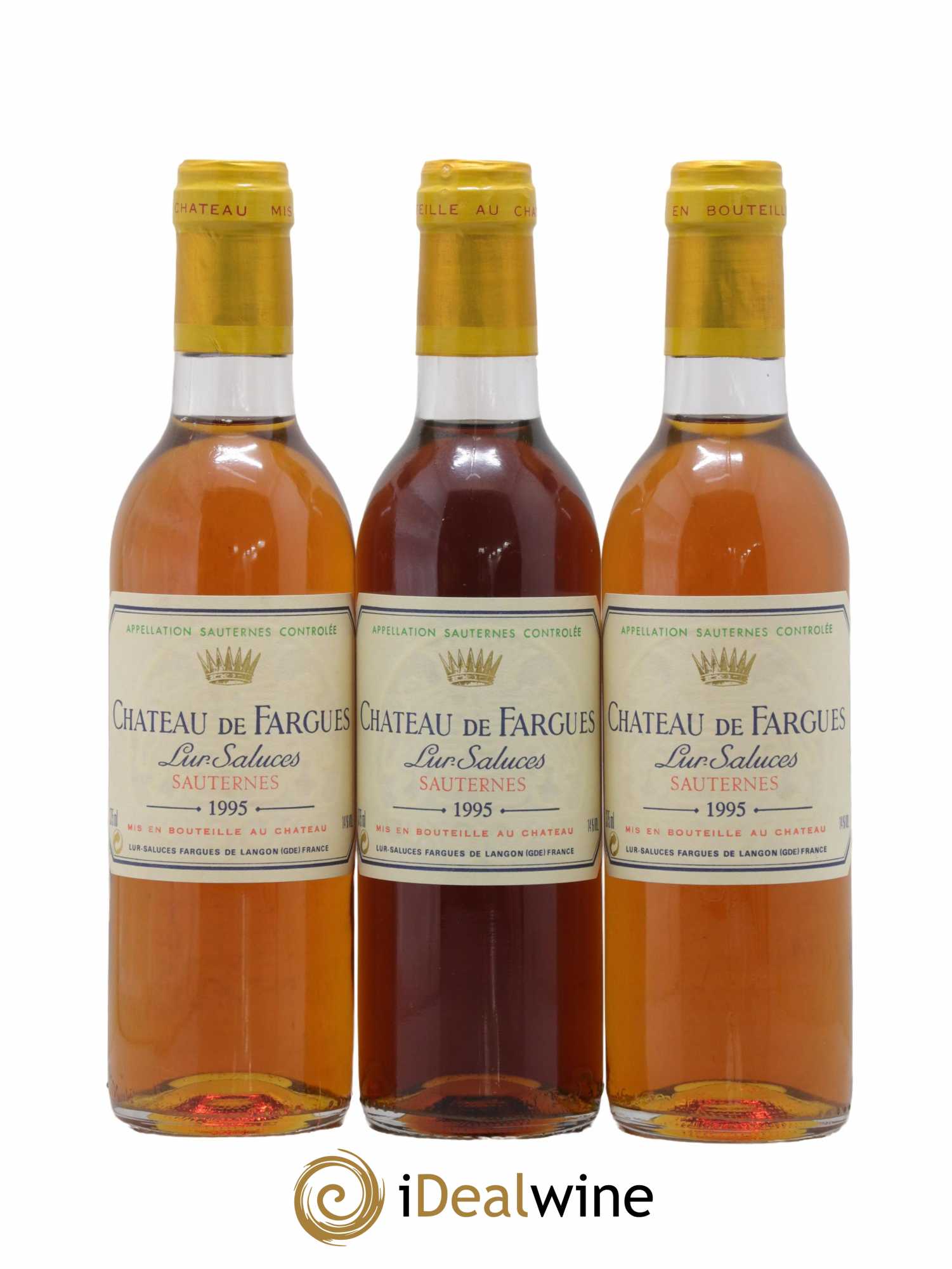Château de Fargues 1995 - Lot de 3 demi bouteilles - 0