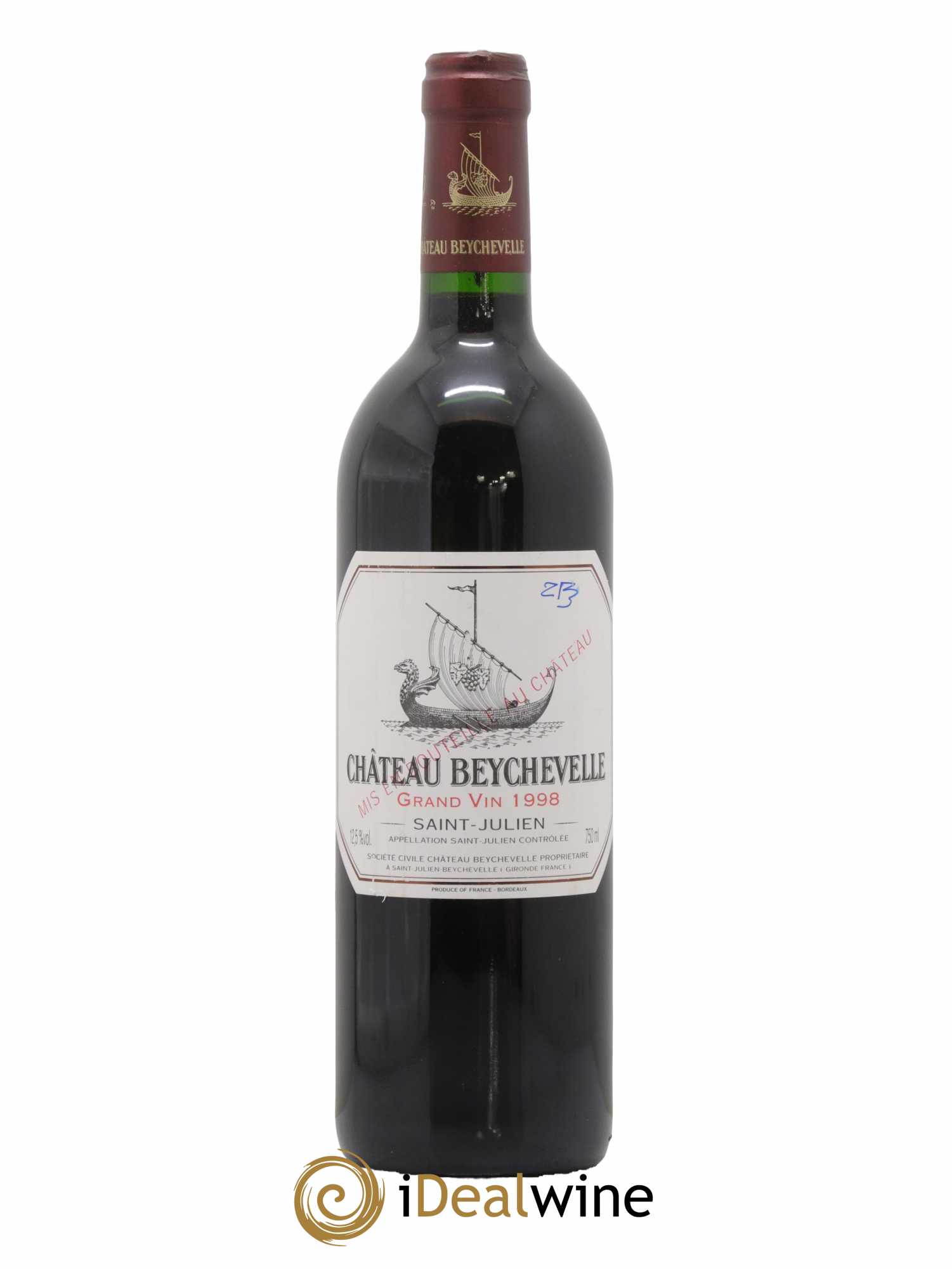 Château Beychevelle 4ème Grand Cru Classé 1998 - Lot de 1 bouteille - 0