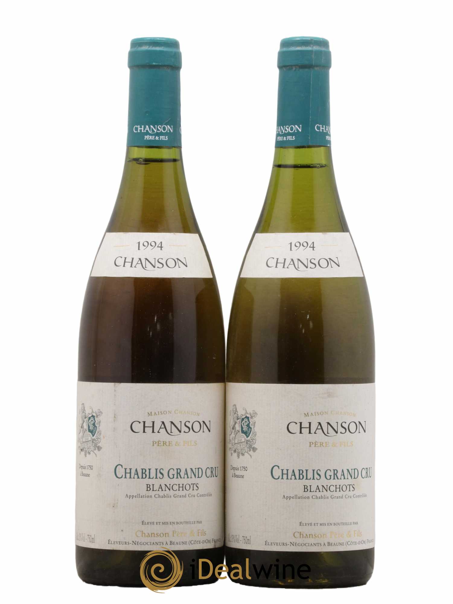 Chablis Grand Cru Blanchots Chanson 1994 - Lot de 2 bouteilles - 0