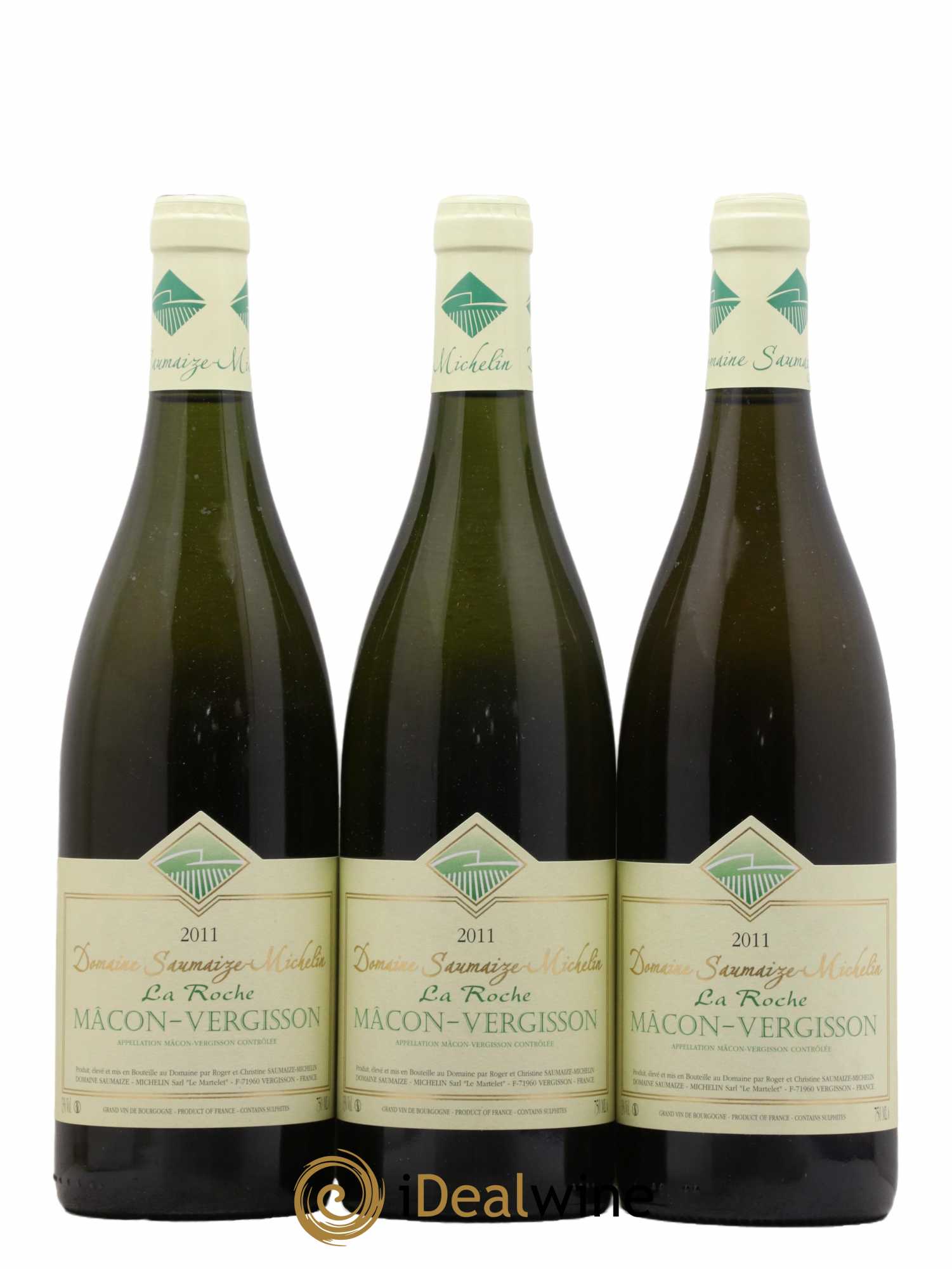 Mâcon-Vergisson Sur la roche Robert Saumaize-Michelin (Domaine) 2011 - Lot de 3 bouteilles - 0