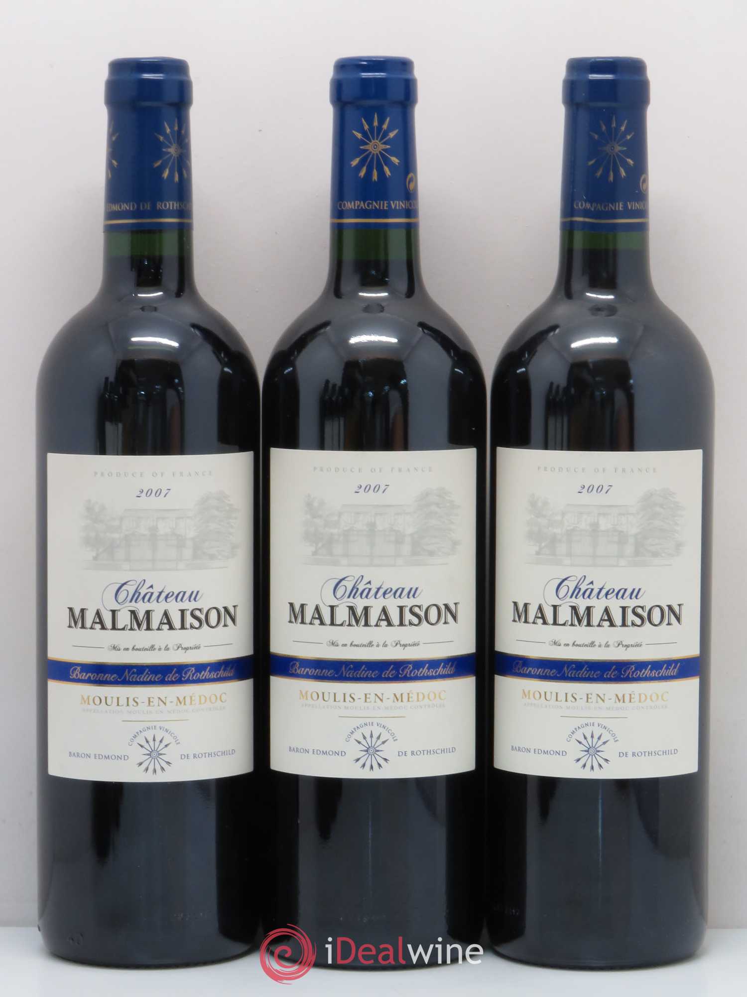 Moulis en Médoc Château Malmaison 2007 - Lot de 6 bouteilles - 1