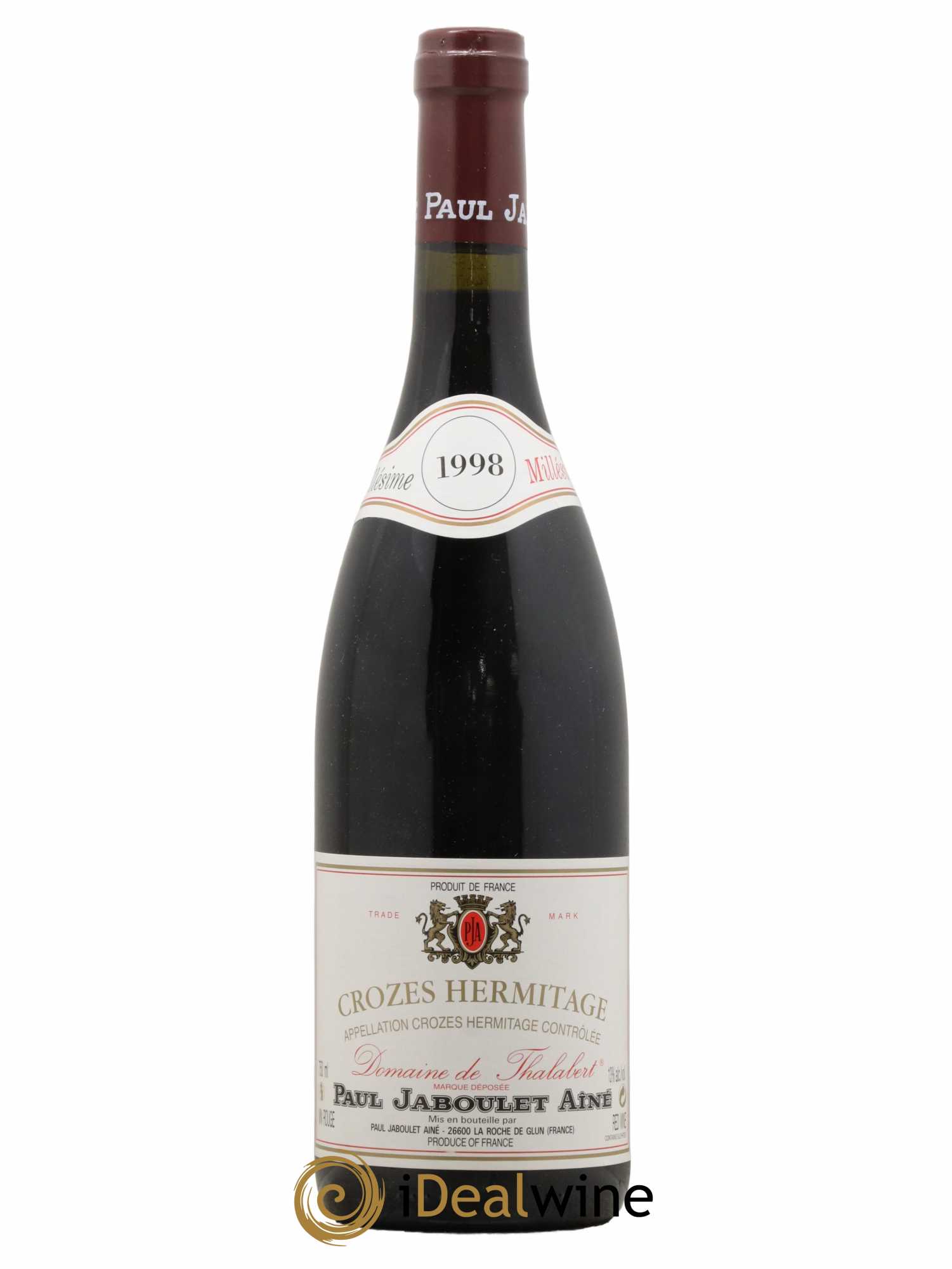 Crozes-Hermitage Domaine de Thalabert Paul Jaboulet Ainé 1998 - Lot de 1 bouteille - 0