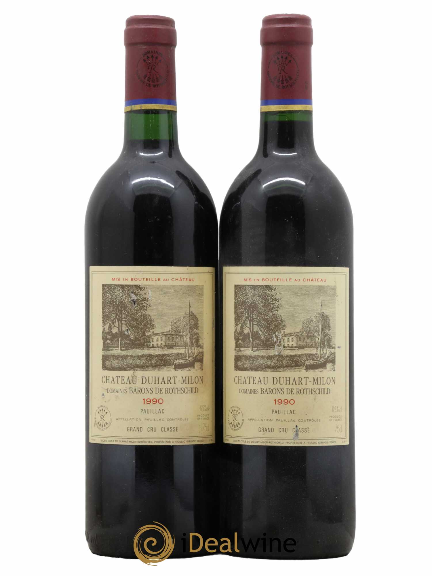 Château Duhart-Milon 4ème Grand Cru Classé 1990 - Lot de 2 bouteilles - 0