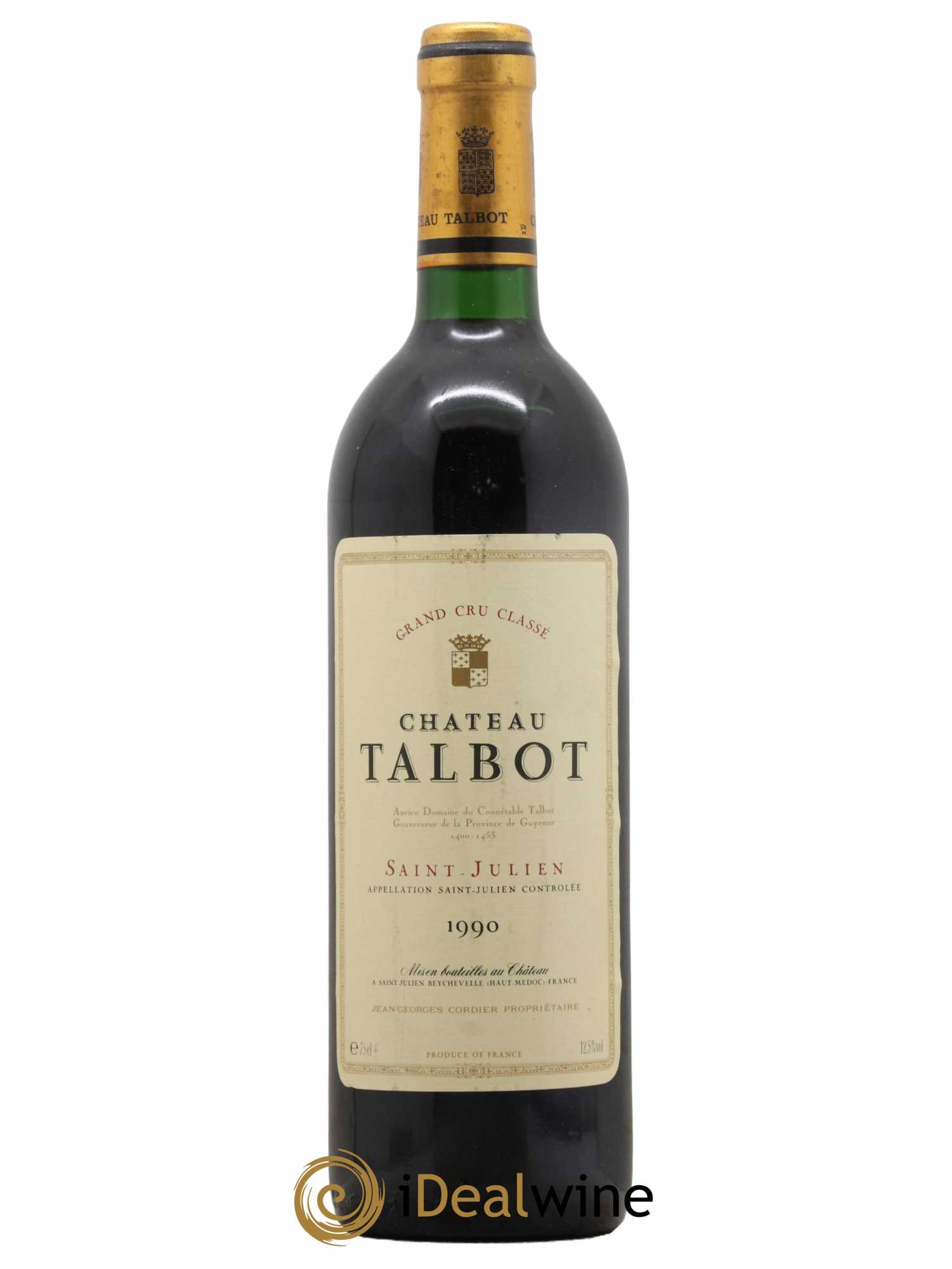 Château Talbot 4ème Grand Cru Classé 1990 - Lot de 1 bouteille - 0