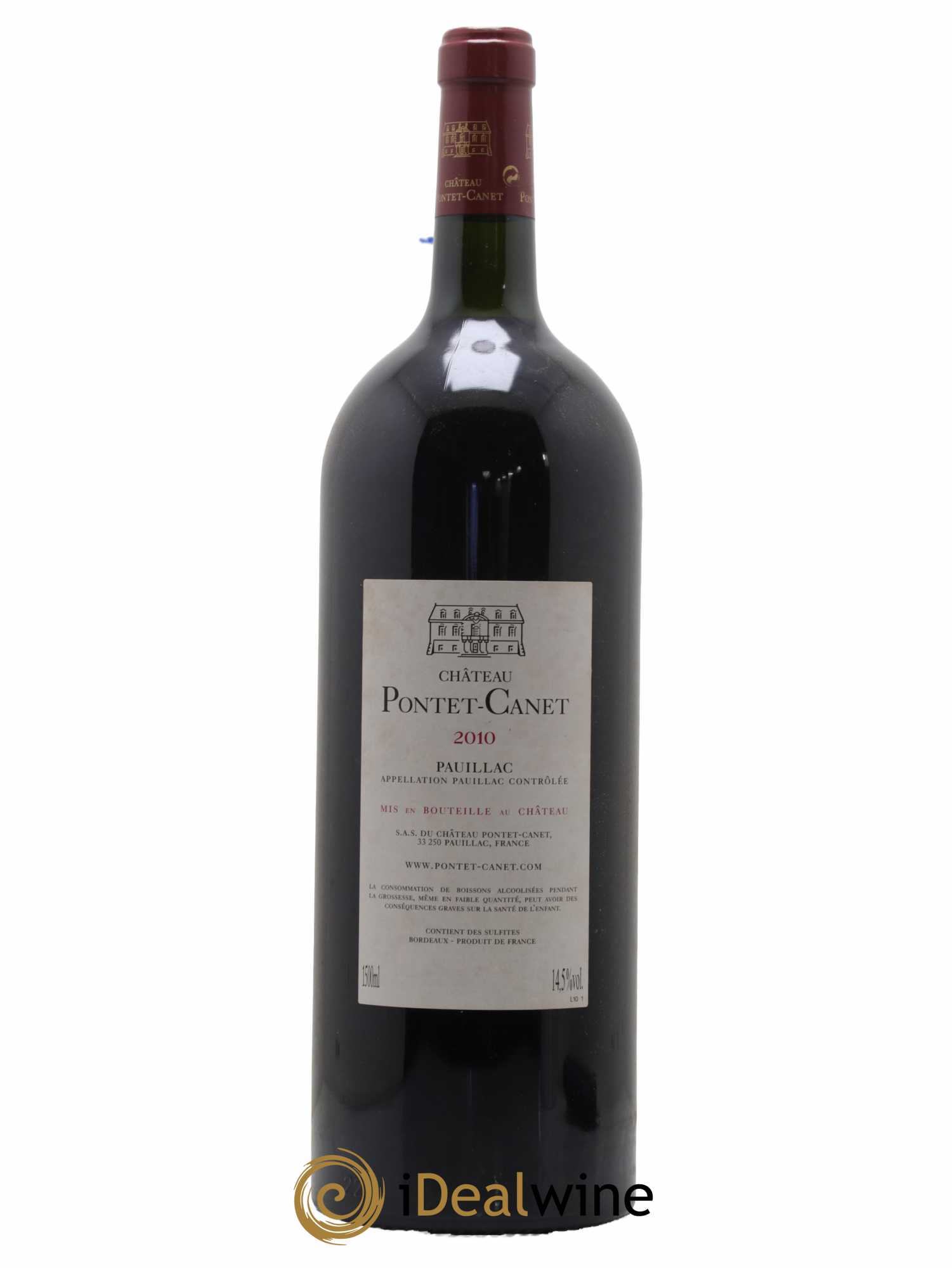 Château Pontet Canet 5ème Grand Cru Classé 2010 - Lot de 1 magnum - 1