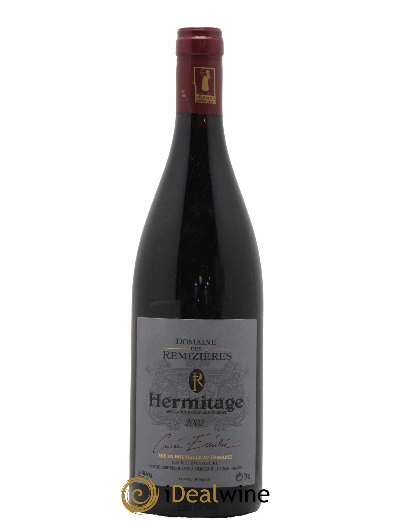 Hermitage Cuvée Emilie Rémizières (Domaine des) 2002 - Lot de 1 bouteille - 0