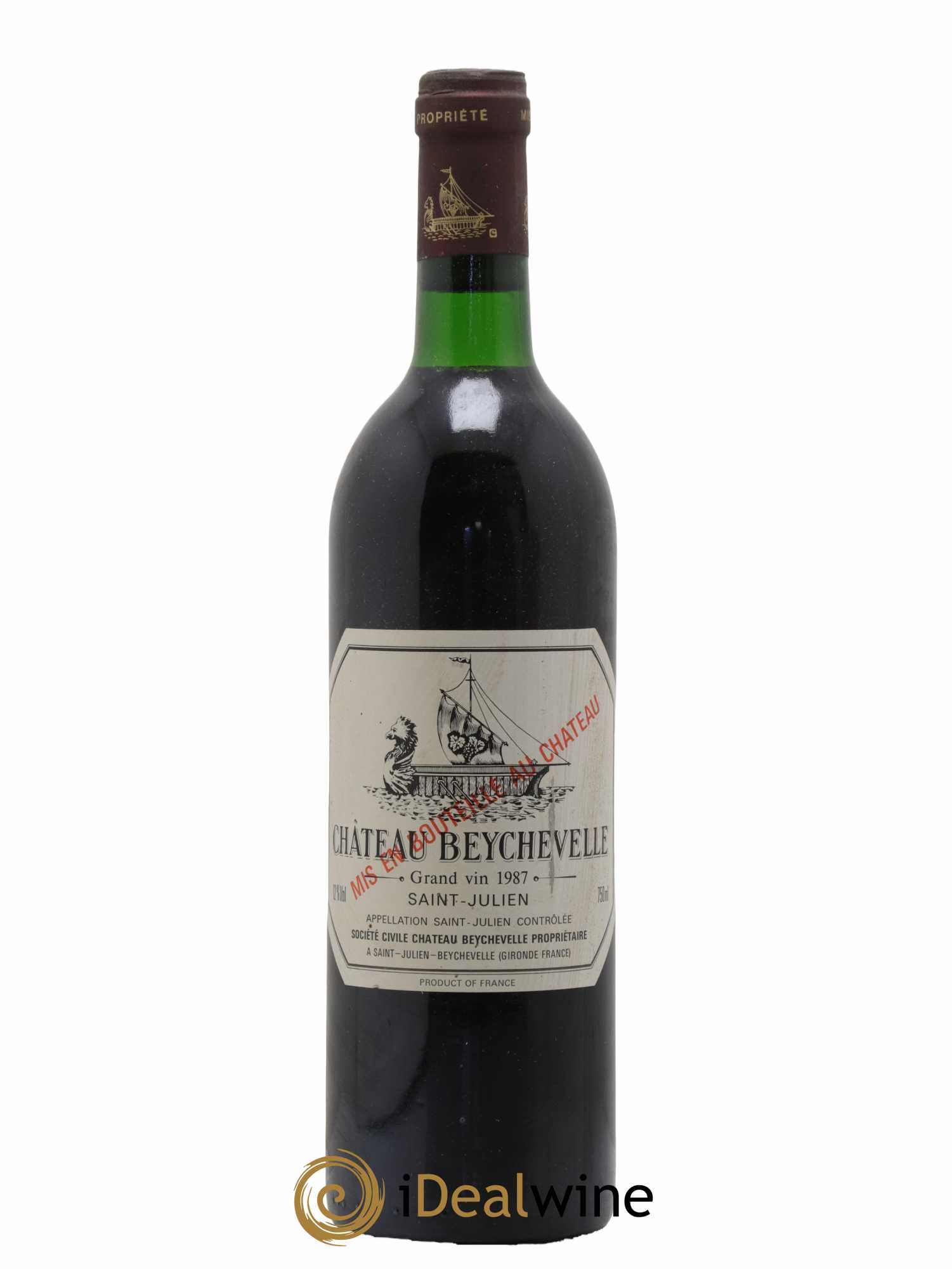 Château Beychevelle 4ème Grand Cru Classé 1987 - Lot de 1 bouteille - 0