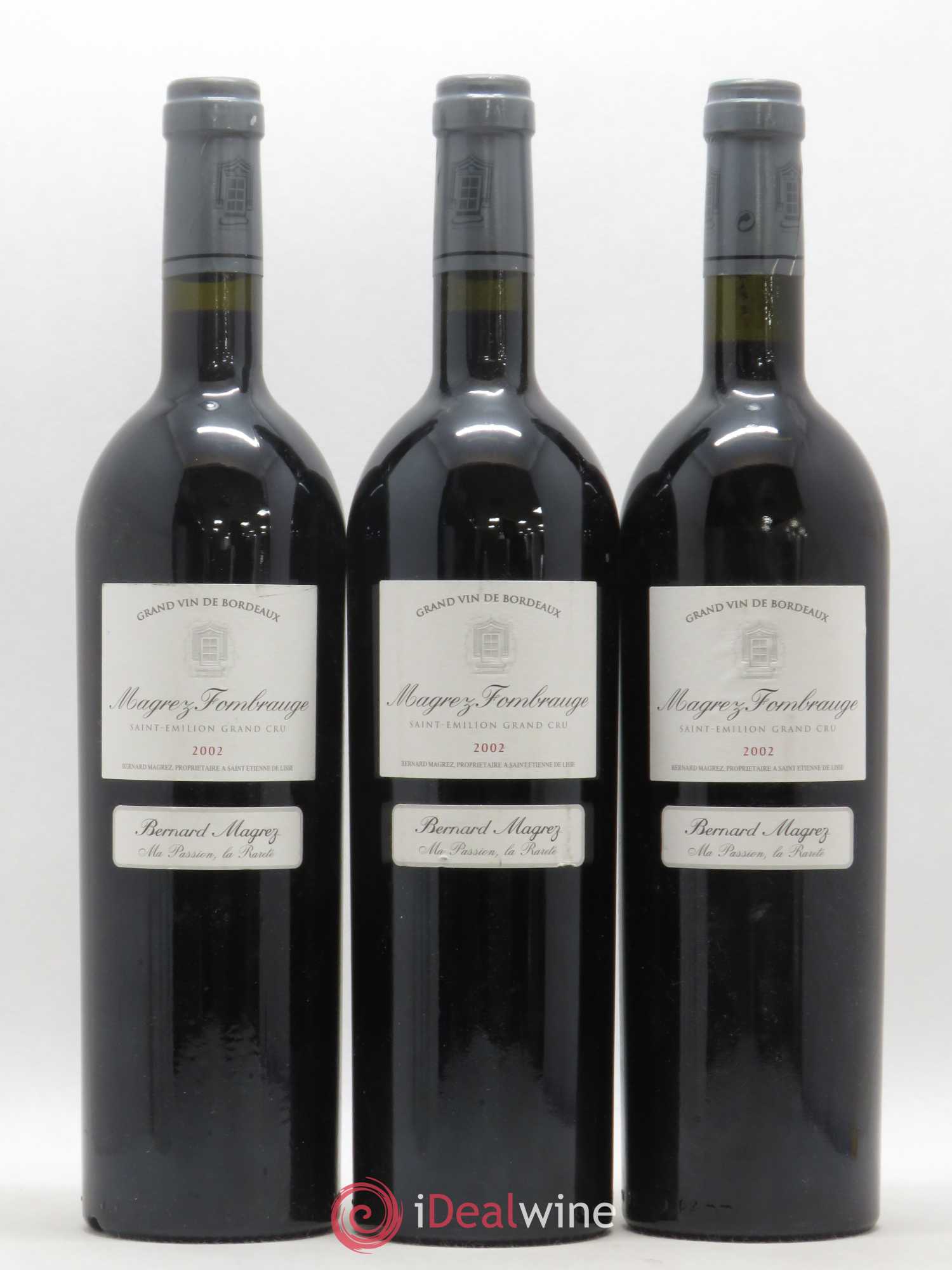 Château Magrez Fombrauge 2002 - Lot de 3 bouteilles - 0