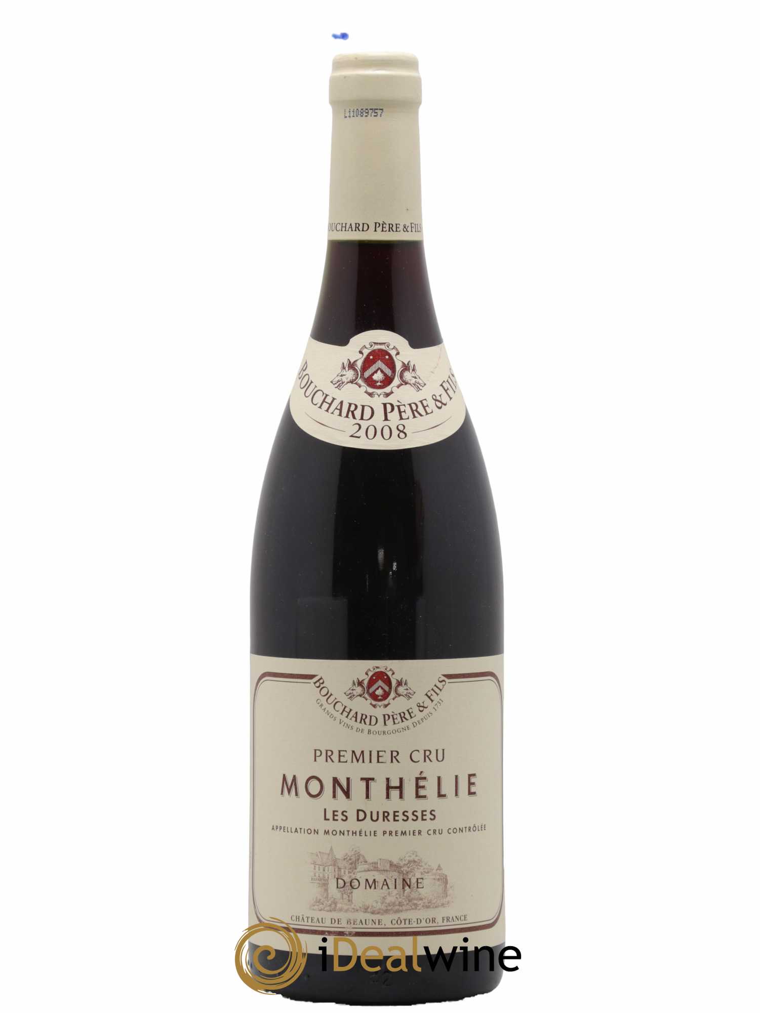 Monthélie 1er Cru Les Duresses Bouchard Père & Fils 2008 - Lot de 1 bouteille - 0
