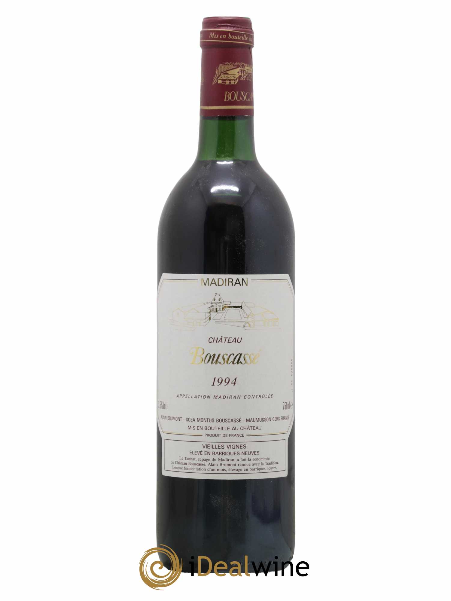 Madiran Vieilles Vignes Château Bouscassé - Alain Brumont 1994 - Lot de 1 bouteille - 0