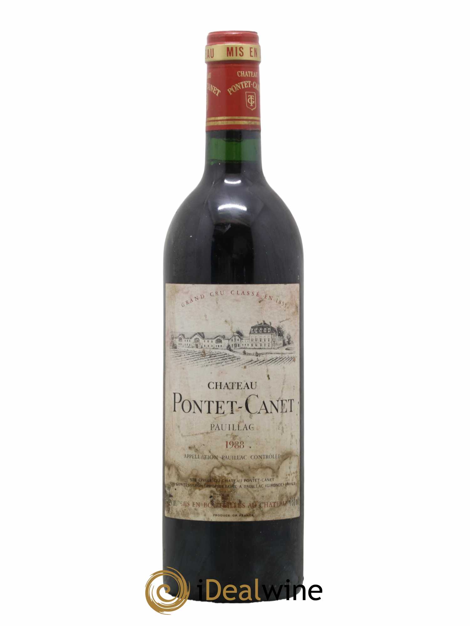 Château Pontet Canet 5ème Grand Cru Classé 1988 - Lot de 1 bouteille - 0
