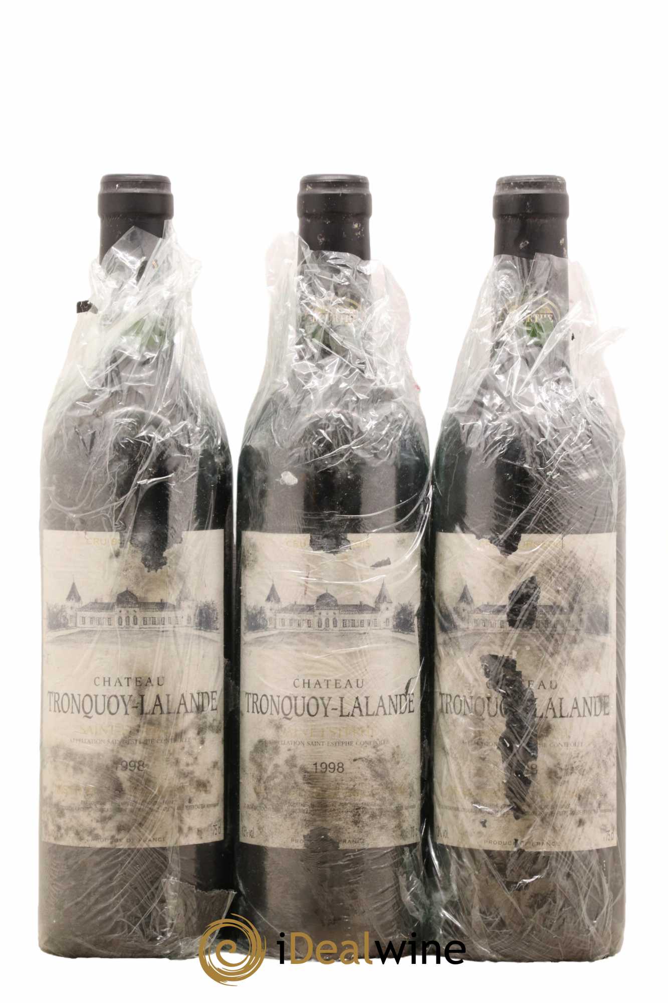 Château Tronquoy Lalande 1998 - Lot de 3 bouteilles - 0