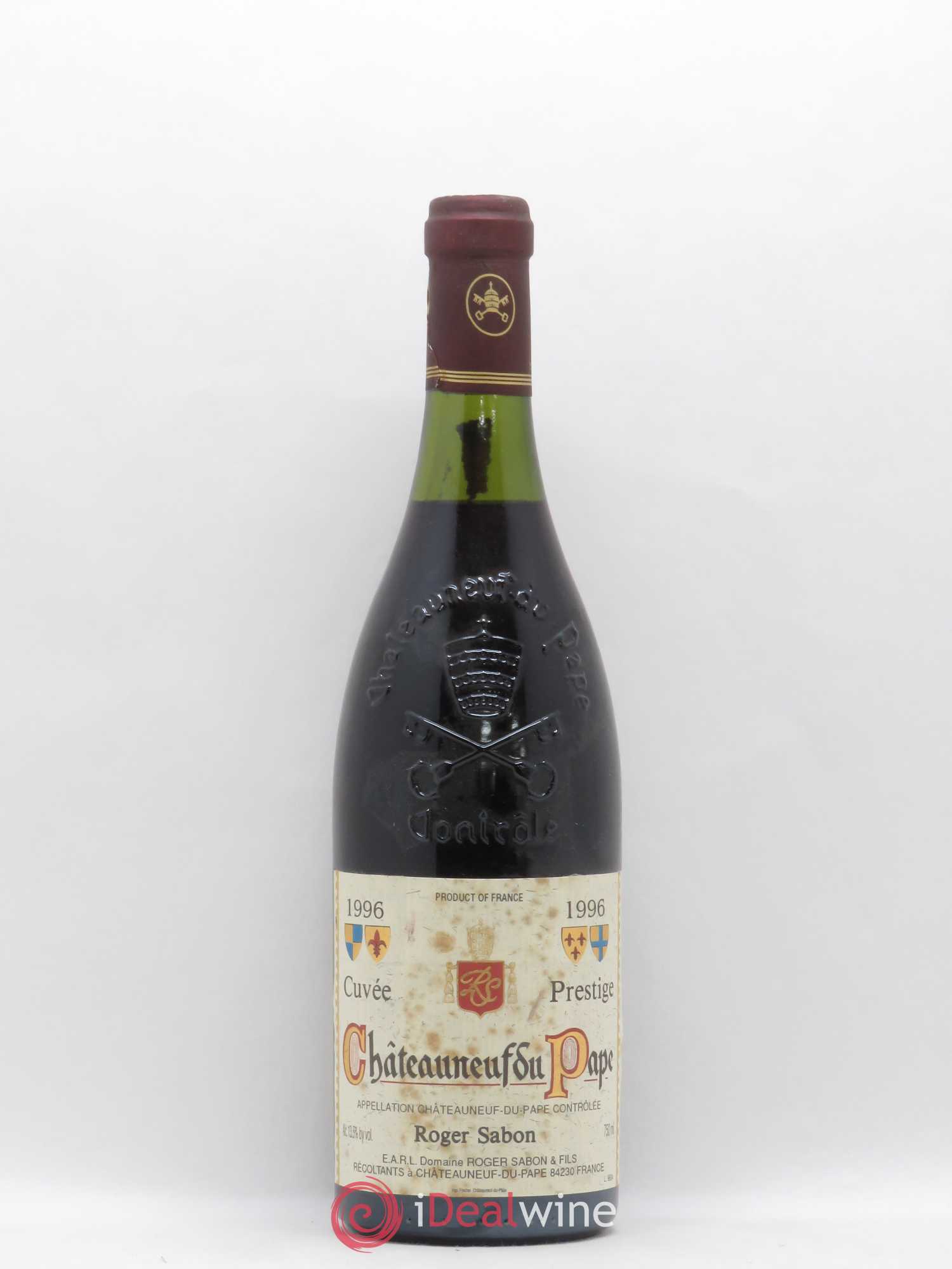 Châteauneuf-du-Pape Cuvée Prestige Roger Sabon (Domaine) 1996 - Lot de 1 bouteille - 0