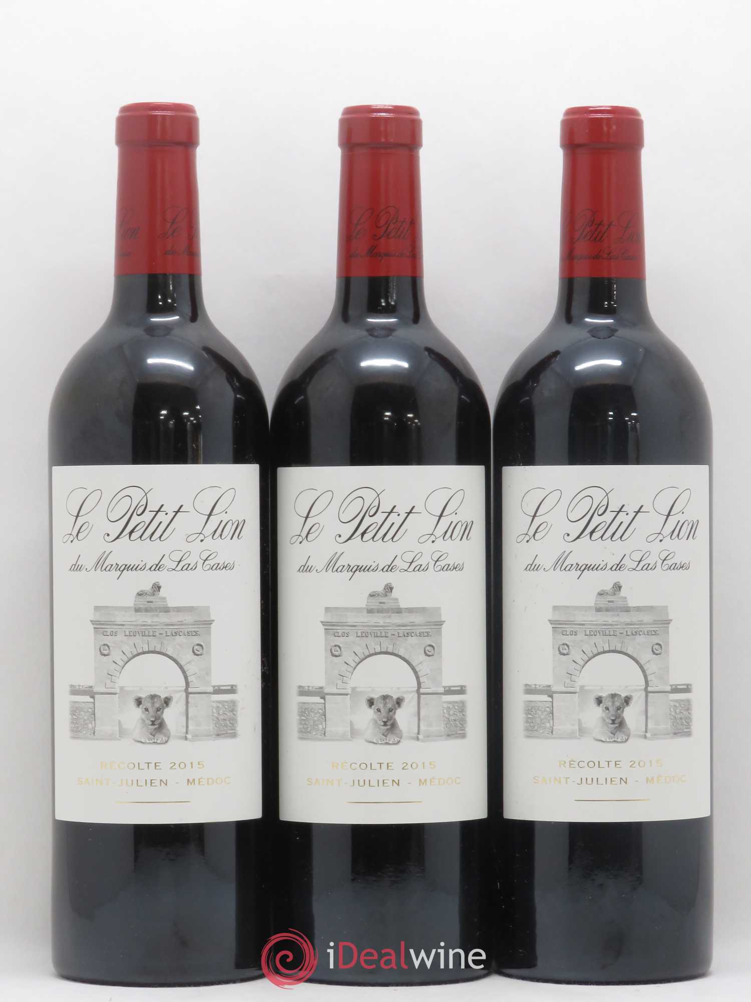 Le Petit Lion du Marquis de Las Cases Second Vin 2015 - Lot de 3 bouteilles - 0