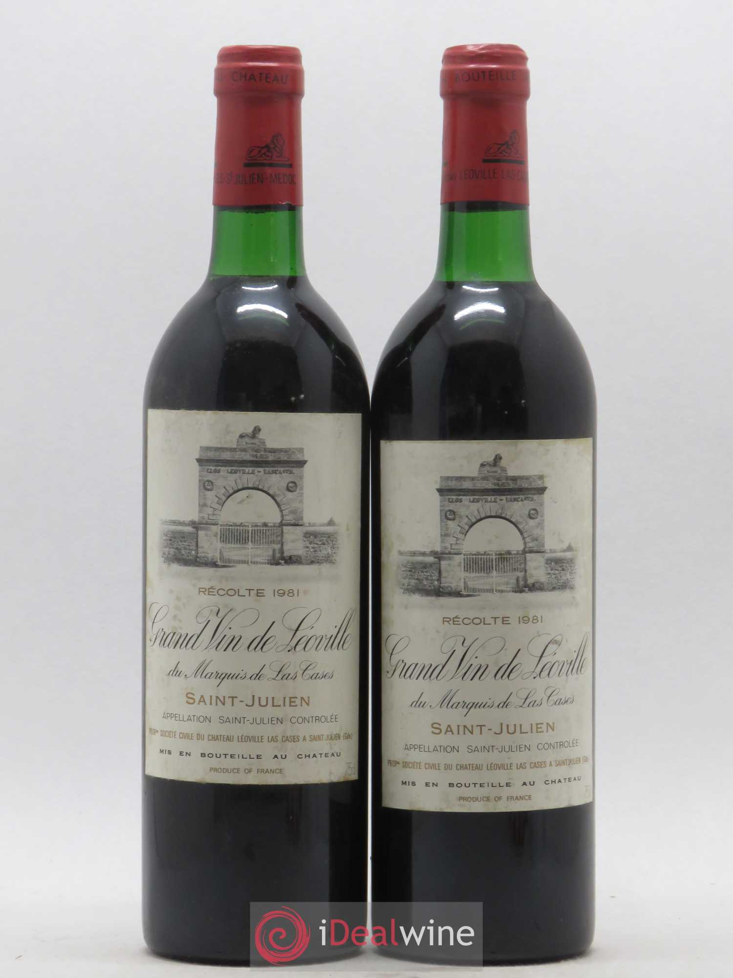 Château Léoville Las Cases 2ème Grand Cru Classé 1981 - Lot de 2 bouteilles - 0