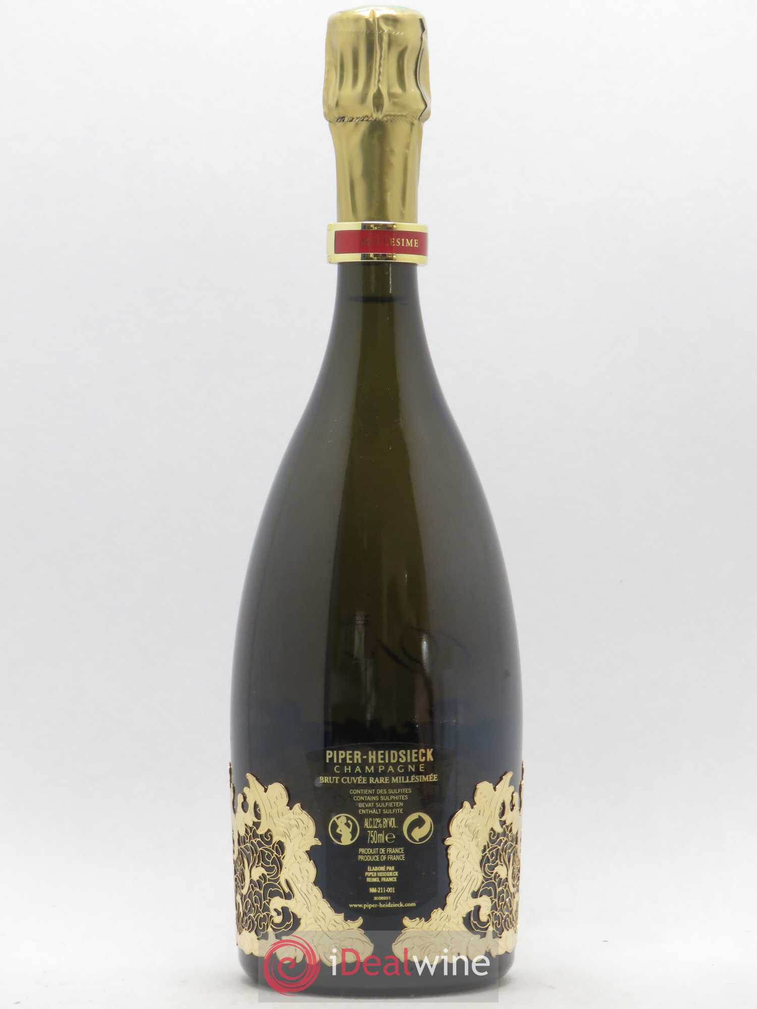 Rare Piper Heidsieck 2002 - Lot de 1 bouteille - 1