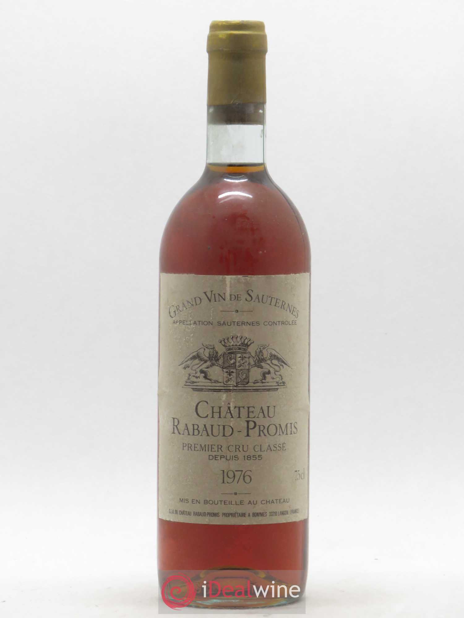 Château Rabaud Promis 1er Grand Cru Classé 1976 - Posten von 1 Flasche - 0