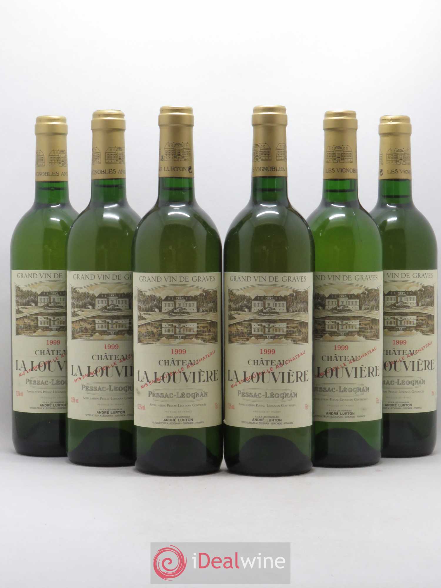 Château la Louvière 1999 - Lot de 6 bouteilles - 0